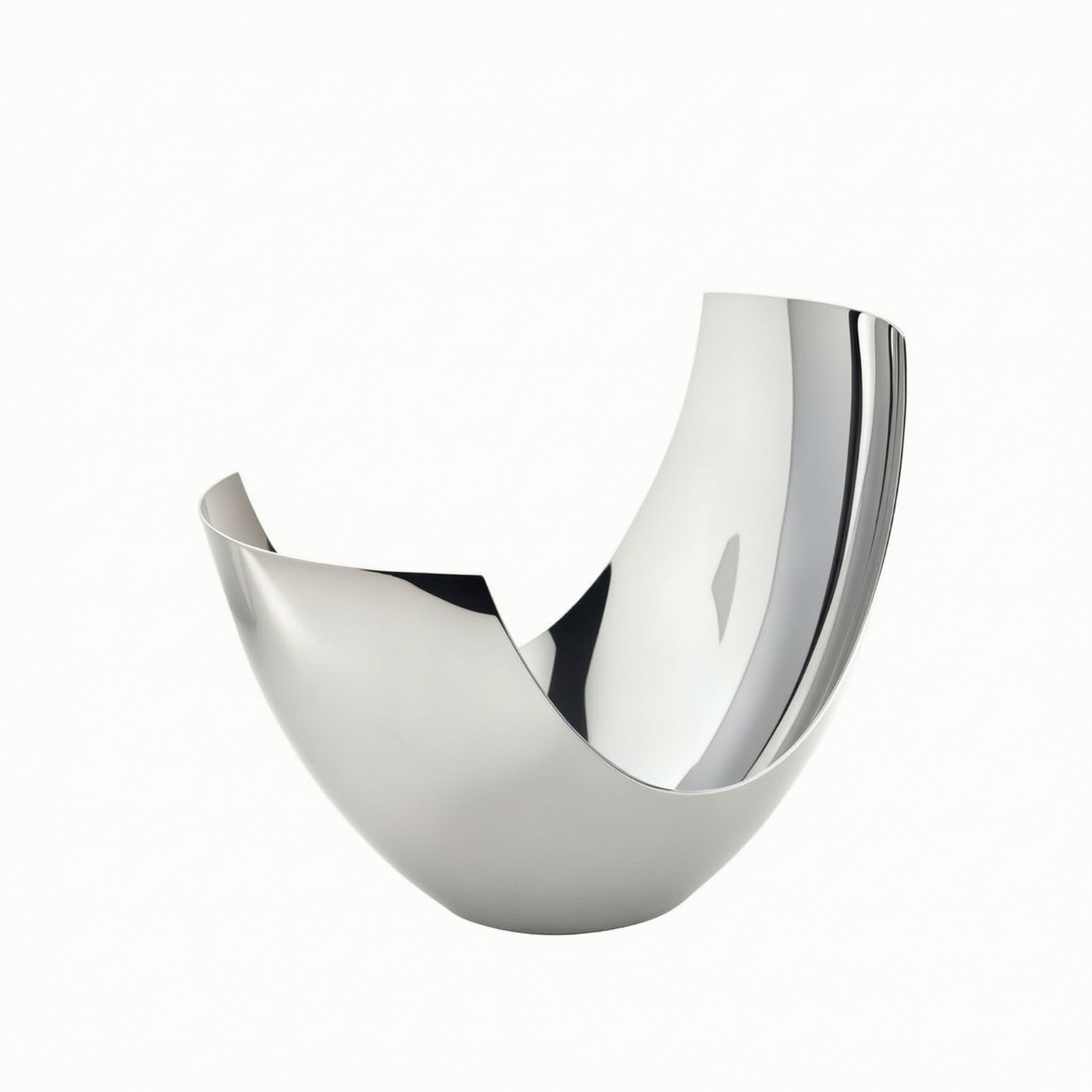 Mirror-Polished Fruit Bowl