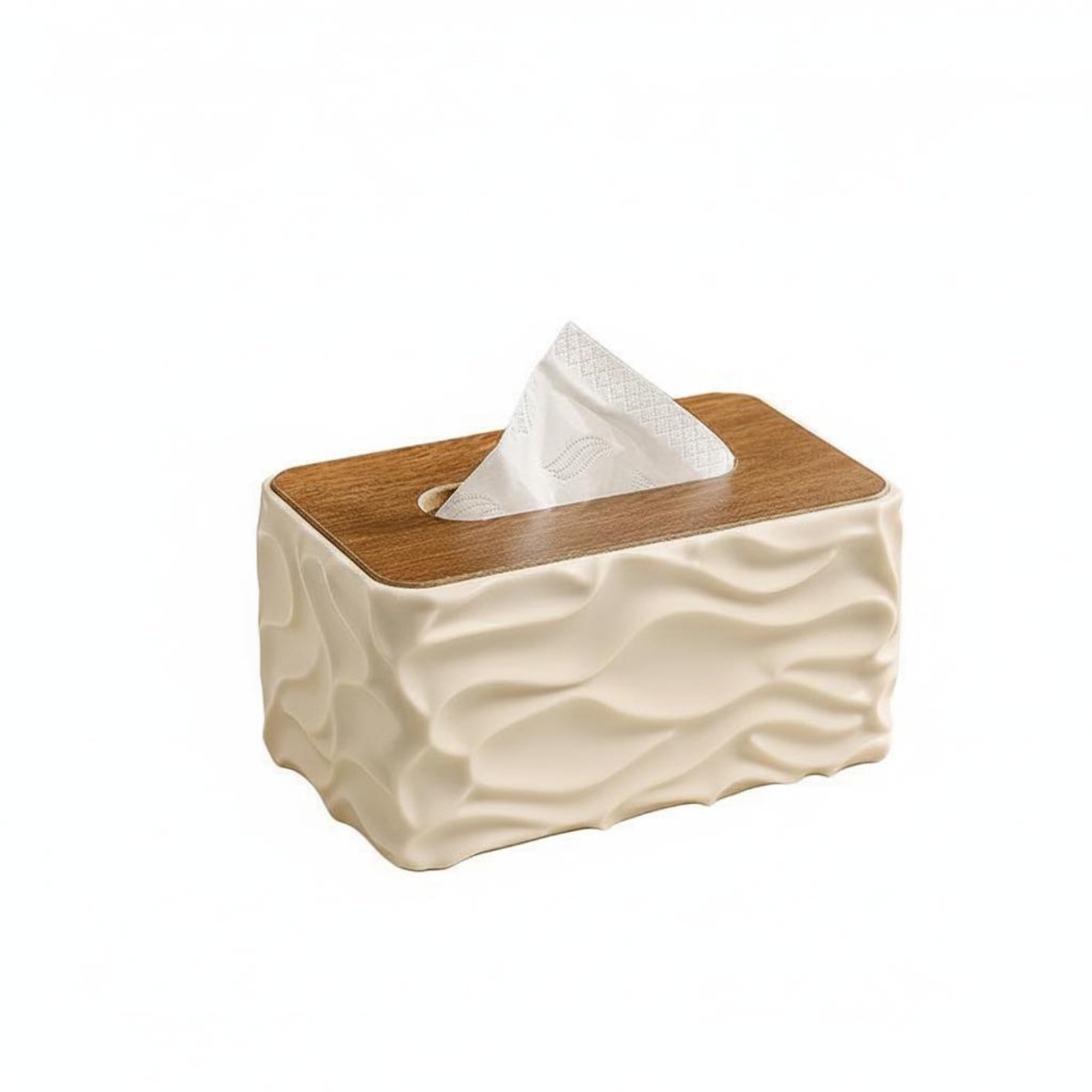 Wood Lid Tissue Holder