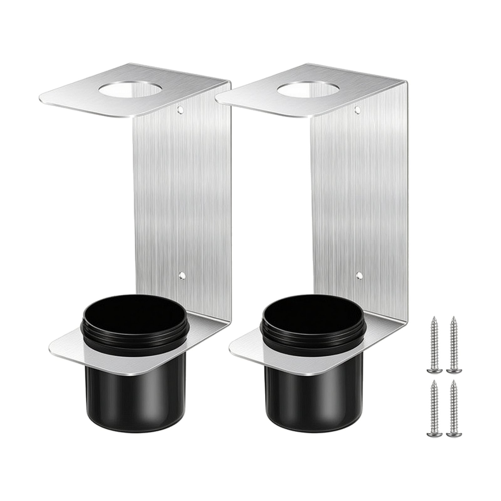 2-Piece Aluminum Wall-Mounted Oil Funnel Holder