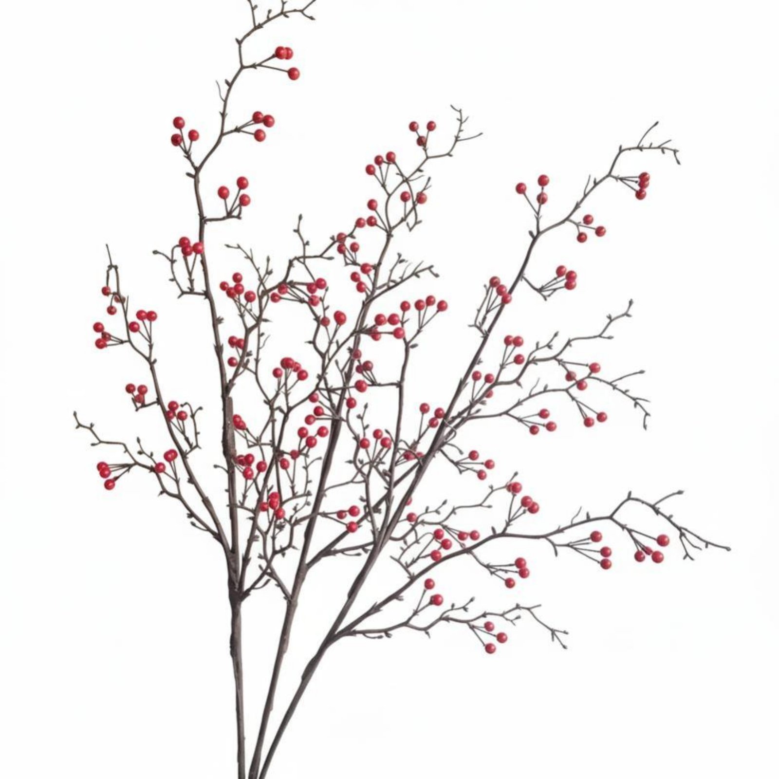 Artificial Holly Berry Branch