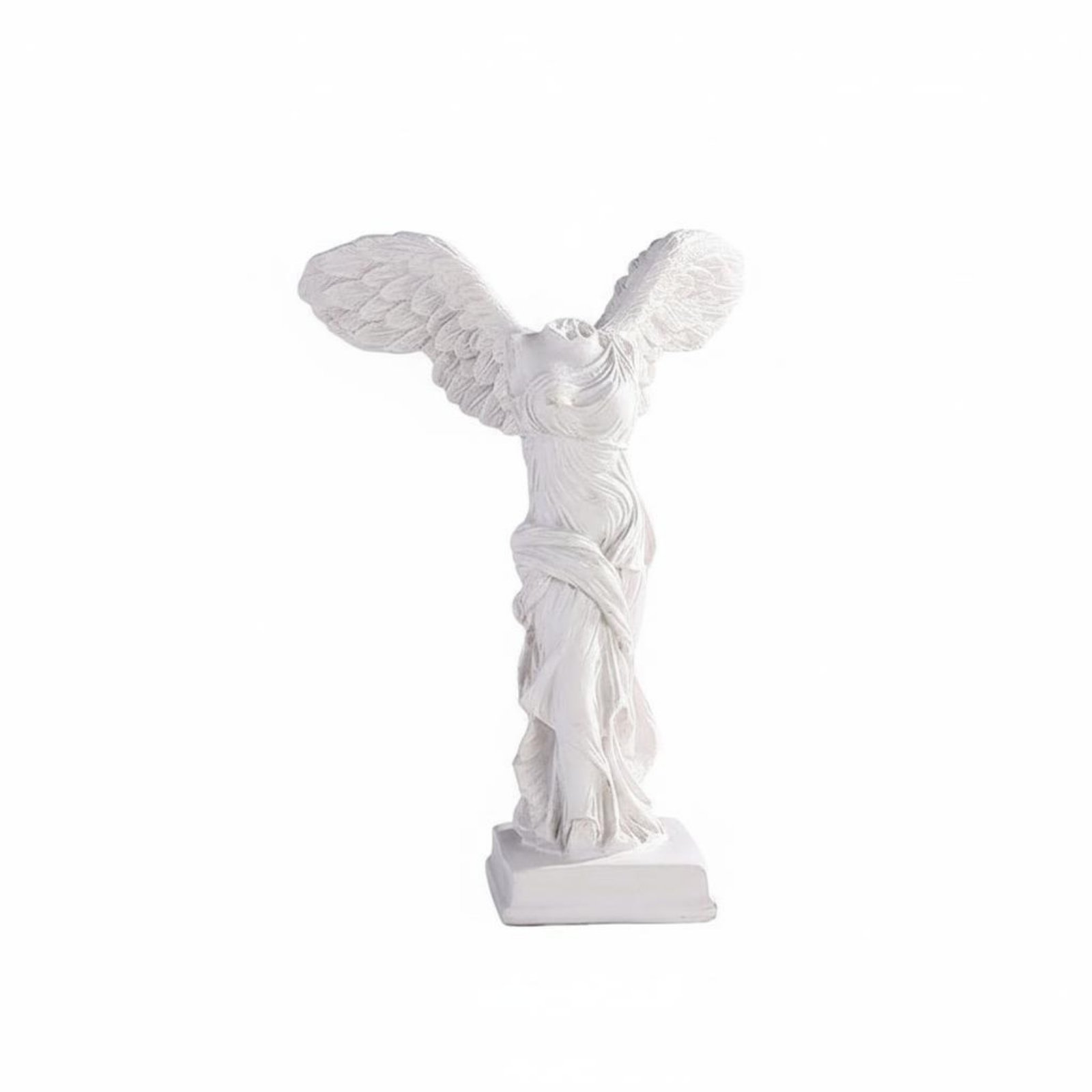 Winged Deity Statue – White, Size S