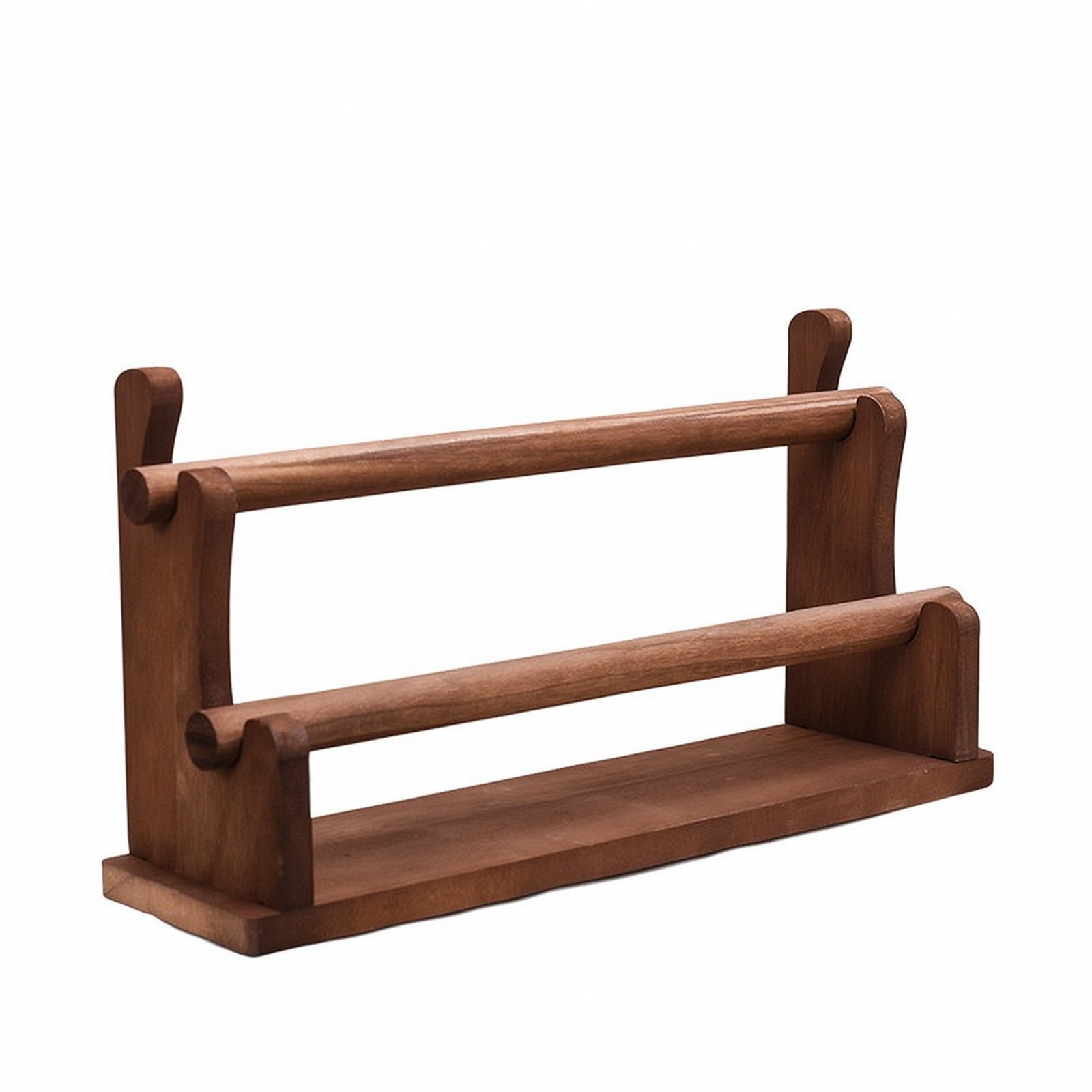 Wooden Jewelry Display Stand – Walnut, 2 Layers