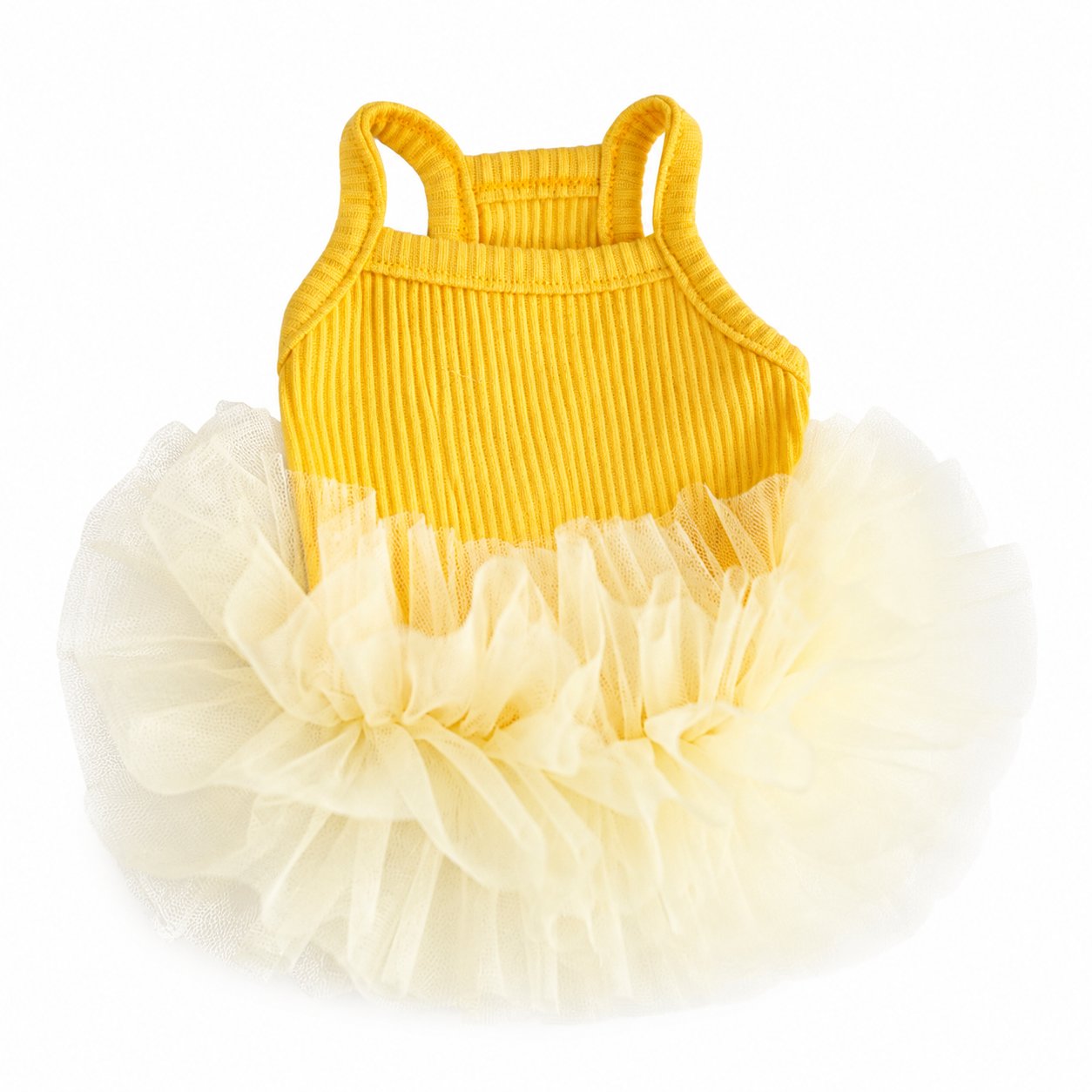 Kumquat Yellow Dog Dress