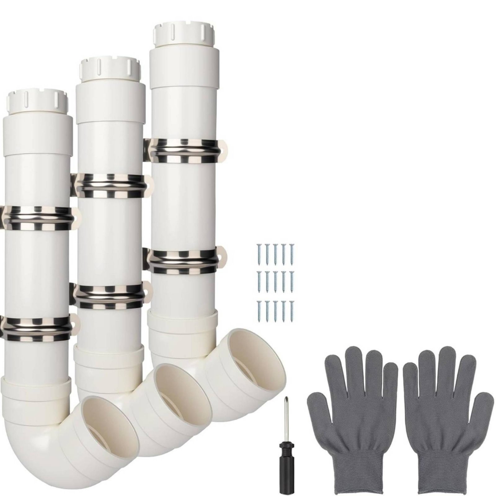 3-Piece PVC Pipe Chicken Feeder