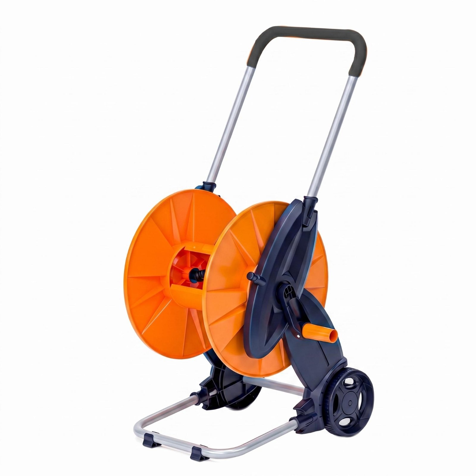 Garden Hose Reel Cart – Orange Red
