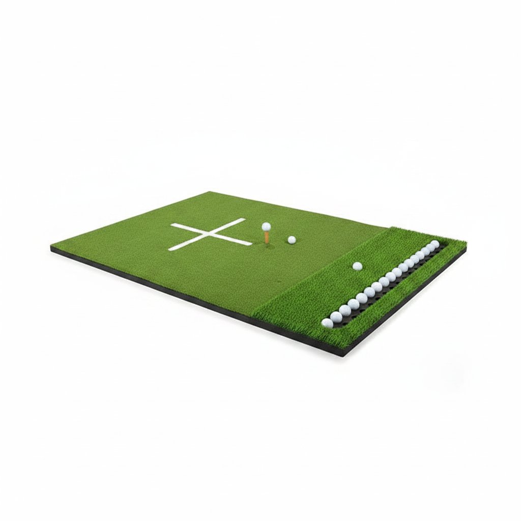 Golf Hitting Mat with Ball Area
