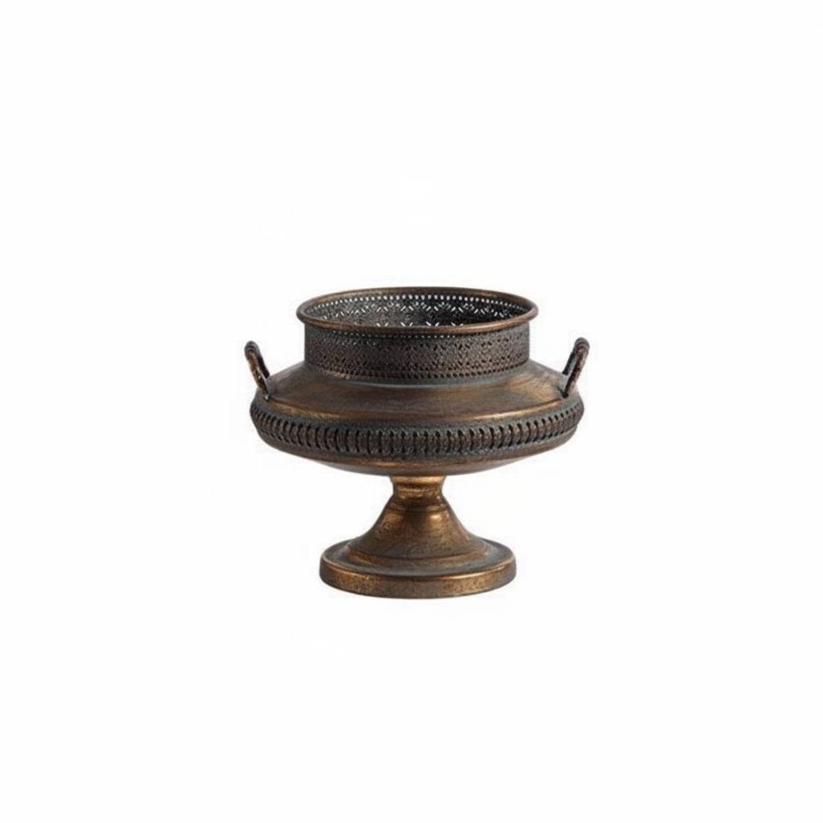 Engraved Metal Vase