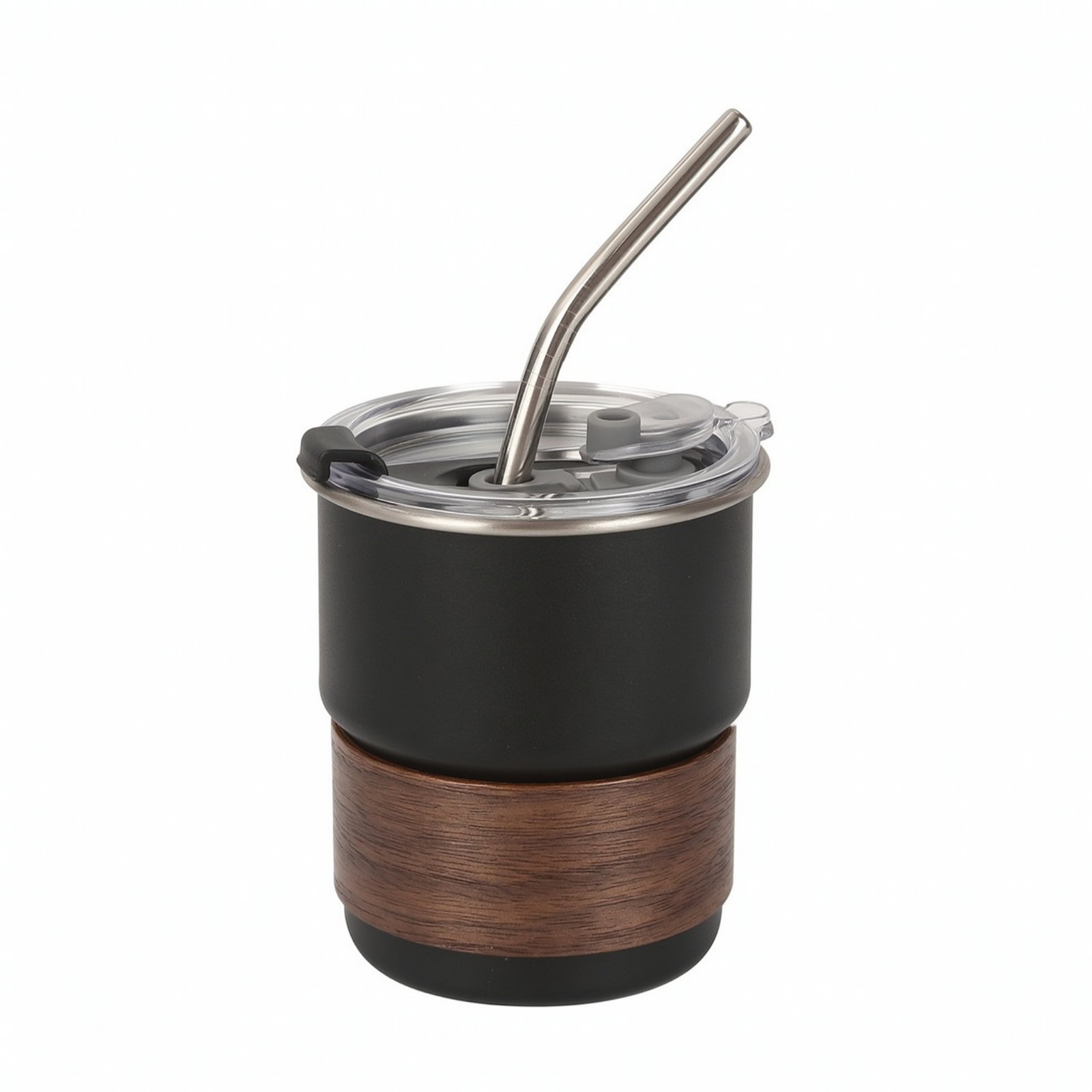 Stainless Steel Cup with Lid and Straw