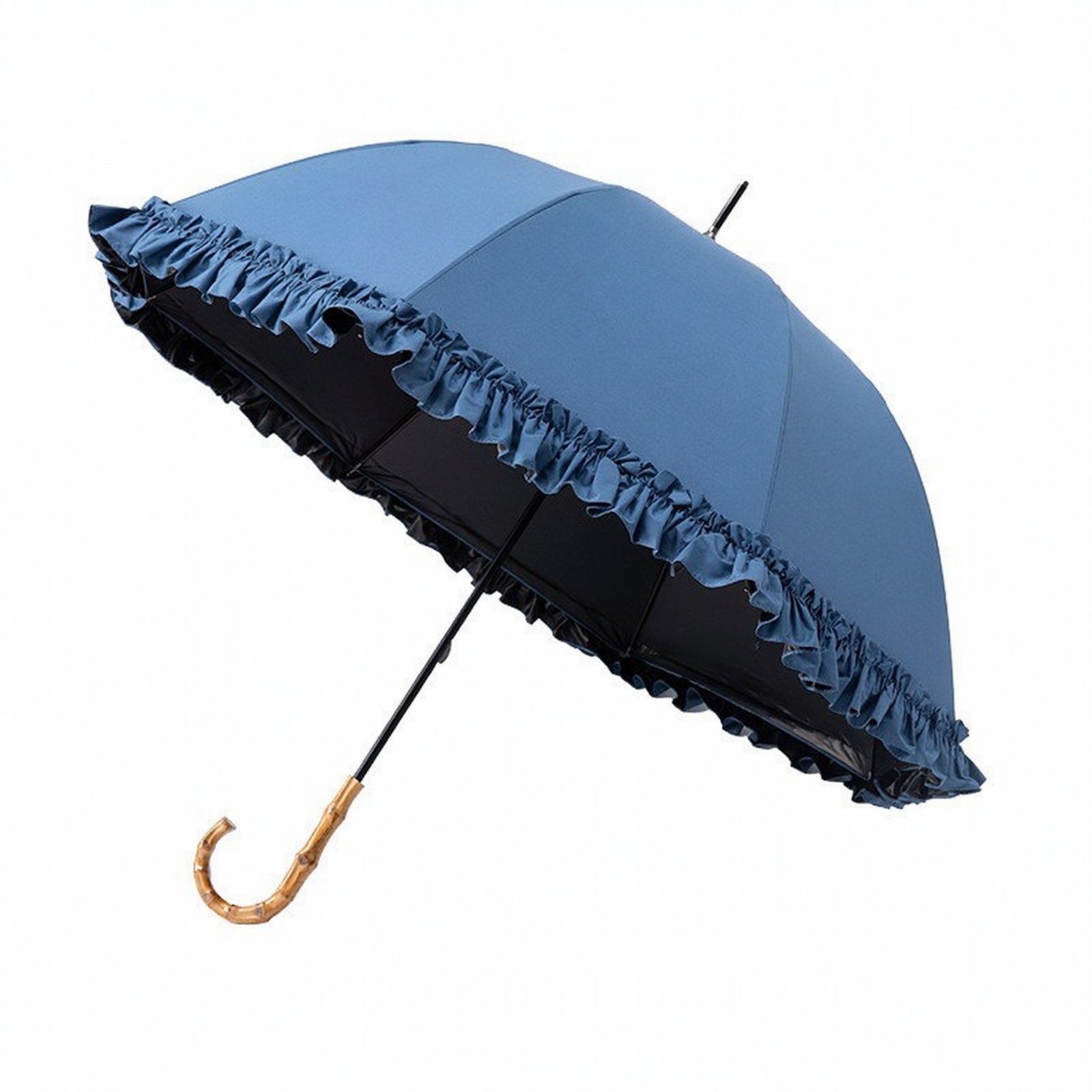Sun Umbrella SPF 50+ – Bamboo Handle Navy