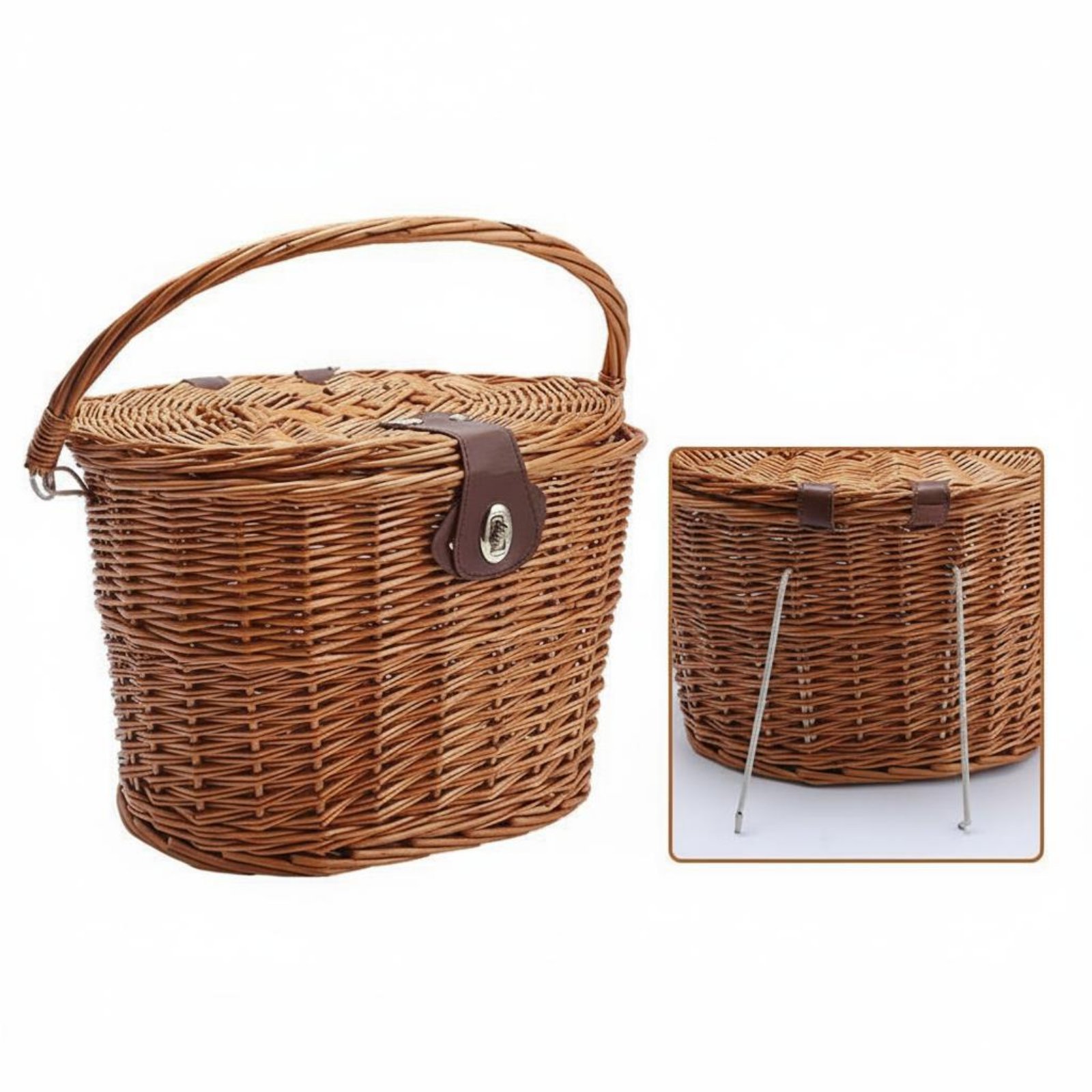 Vintage Detachable Front Bike Basket