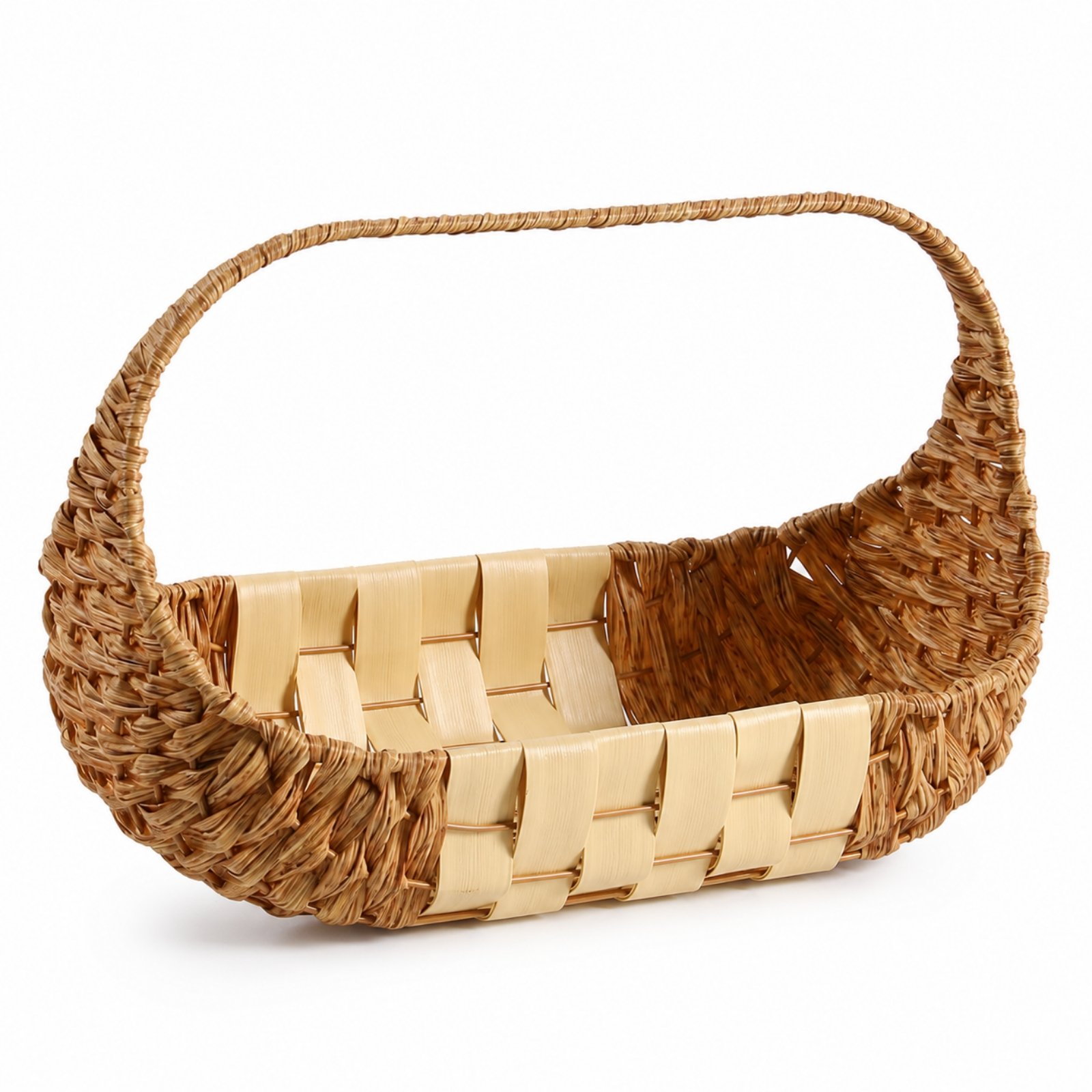 Open-Top Woven Gift Basket