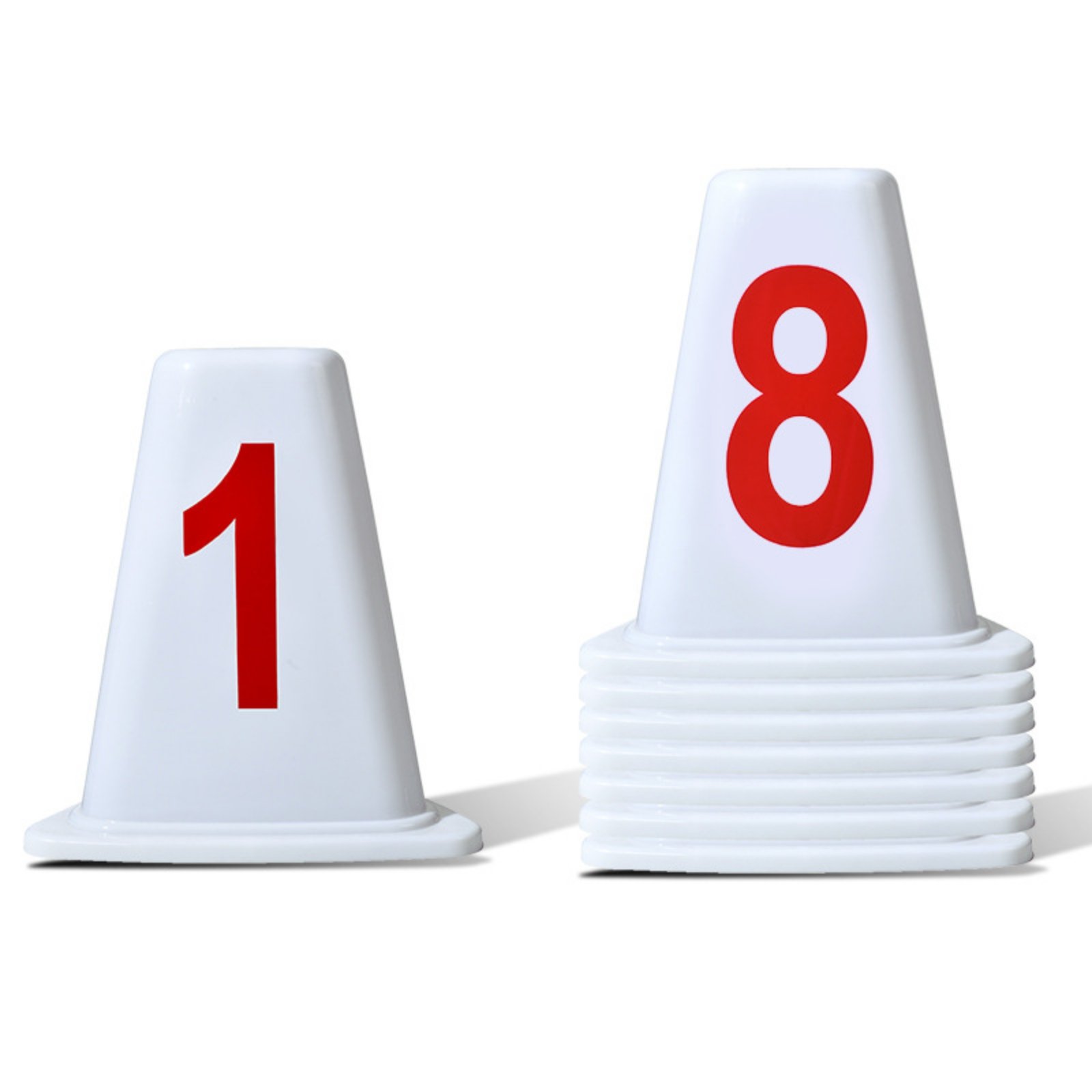 8-Piece Triangular Numbered Lane Cone