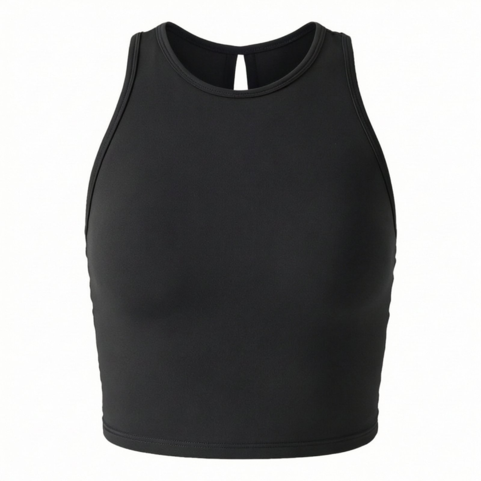 Cropped Sports Bra with Molded Cups