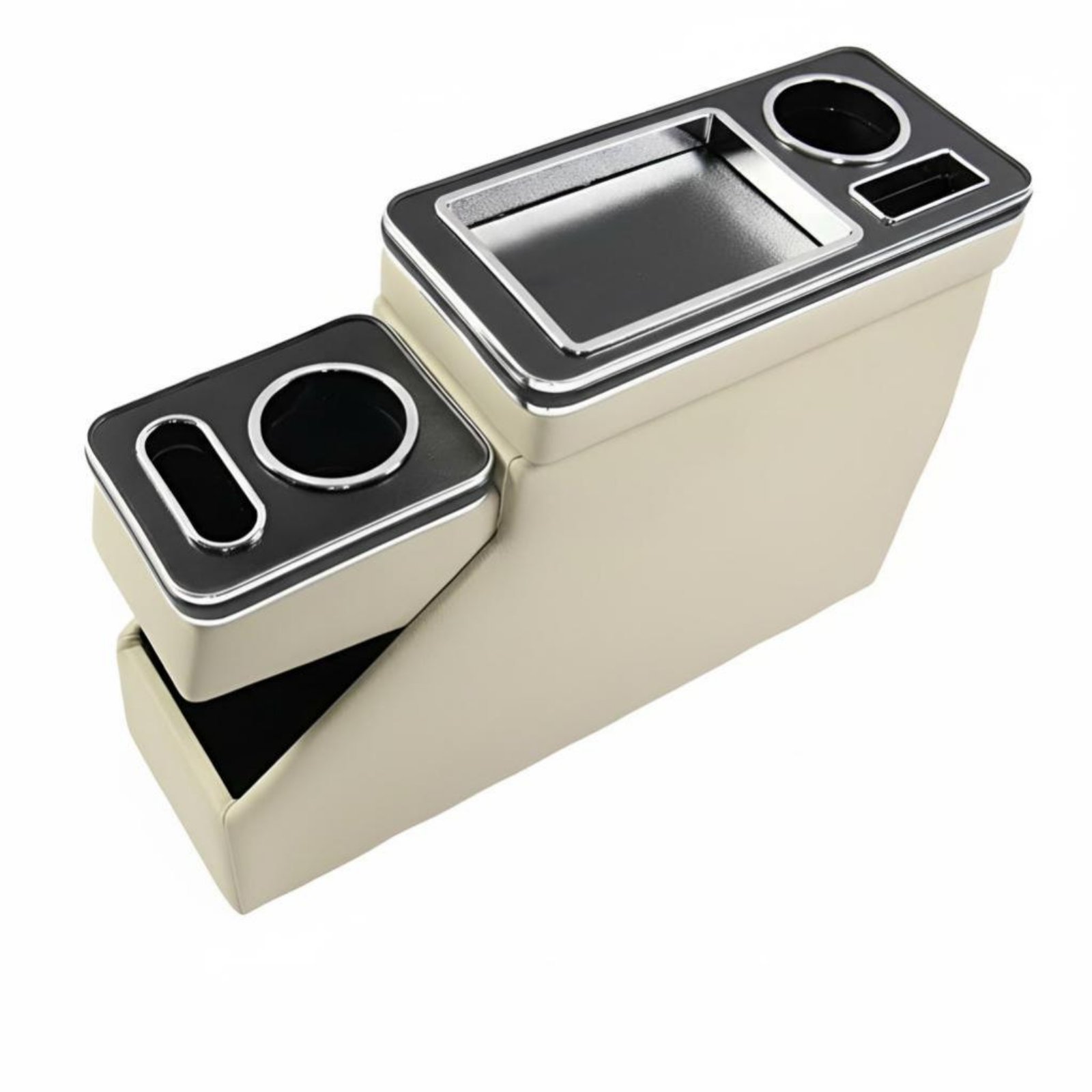 Car Armrest Storage Box – Beige, 15 Classic No Light