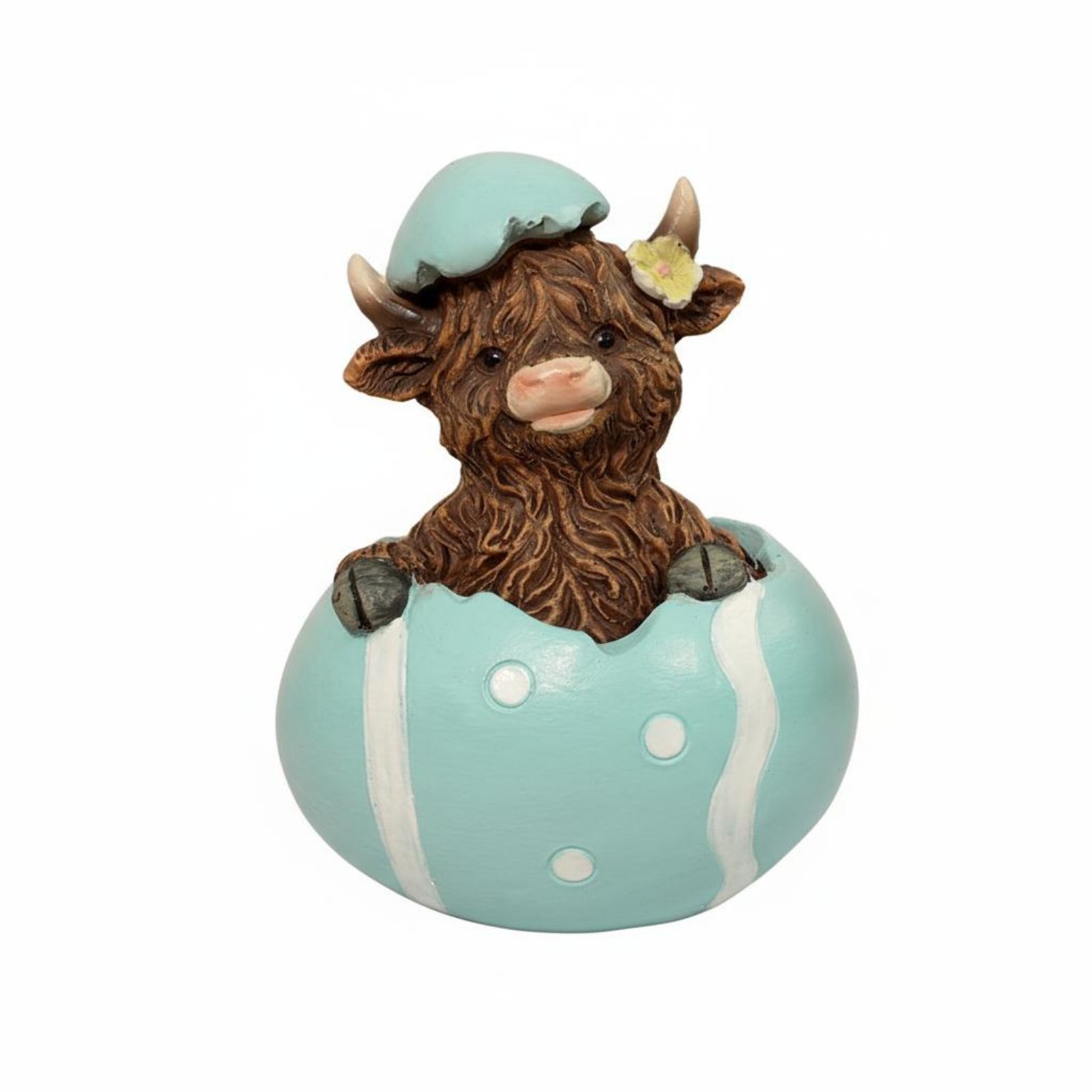 Shaggy Cow Hatching Statue
