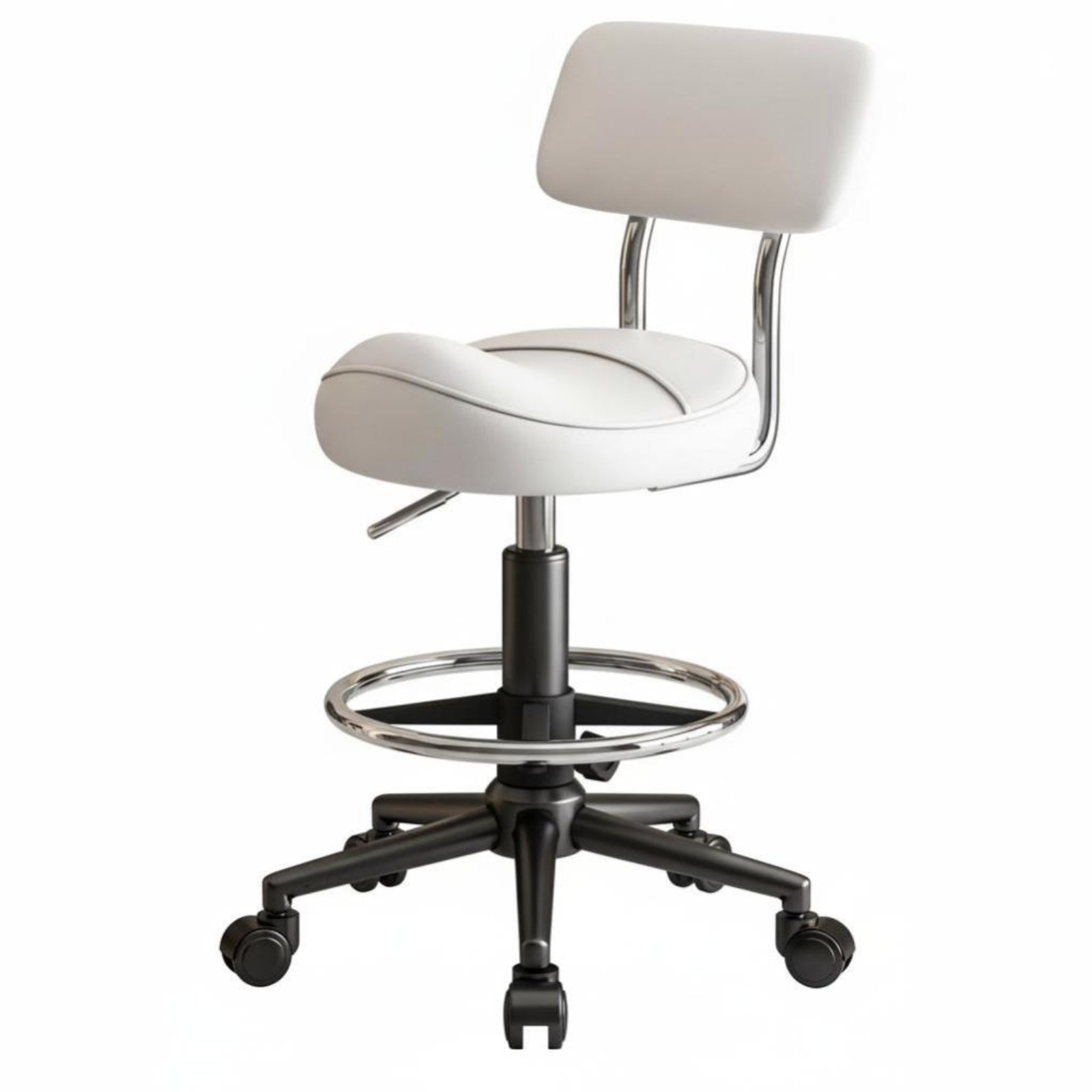 Saddle Stool with Backrest