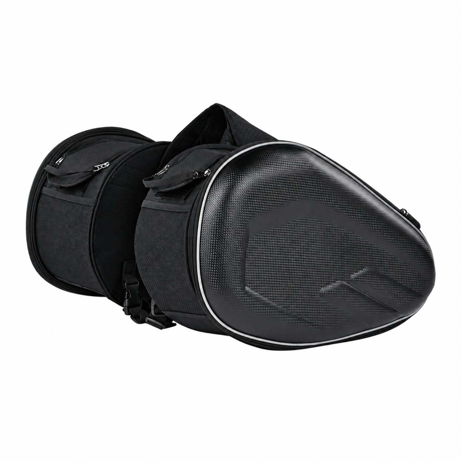 Motorcycle Saddle Bag with Mesh Pockets
