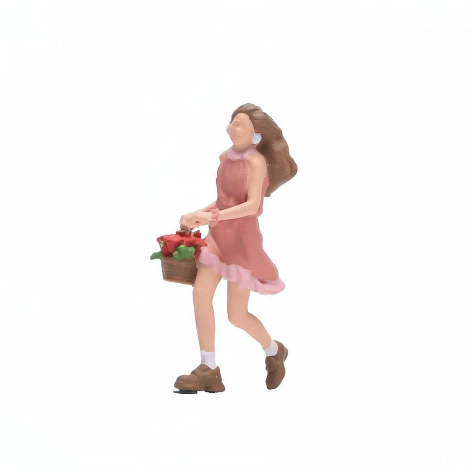 Hand Painted Miniature Girl Figurine