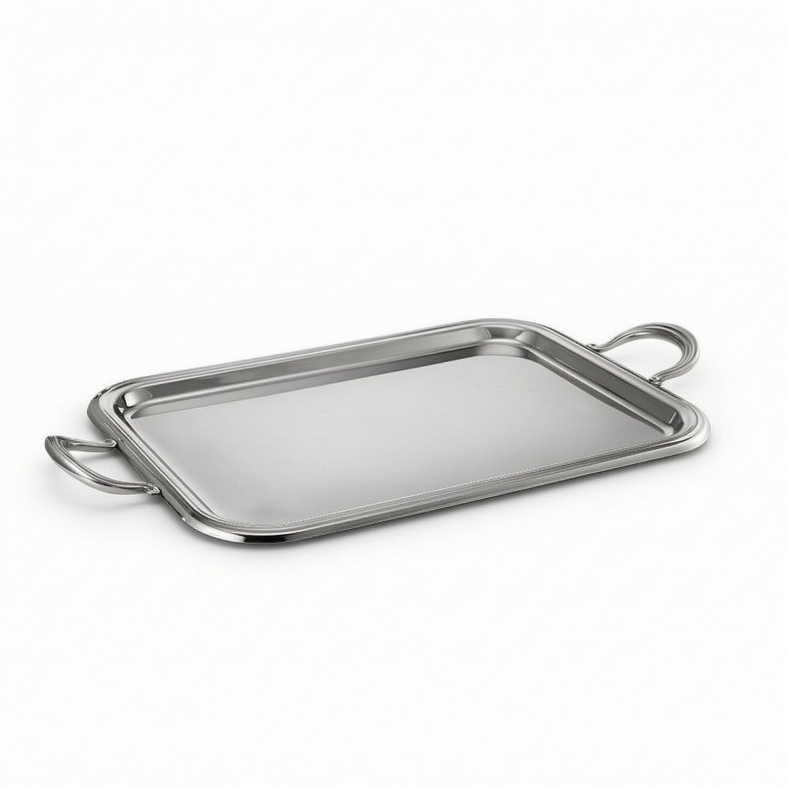 Mirror Polished Serving Tray with Handles