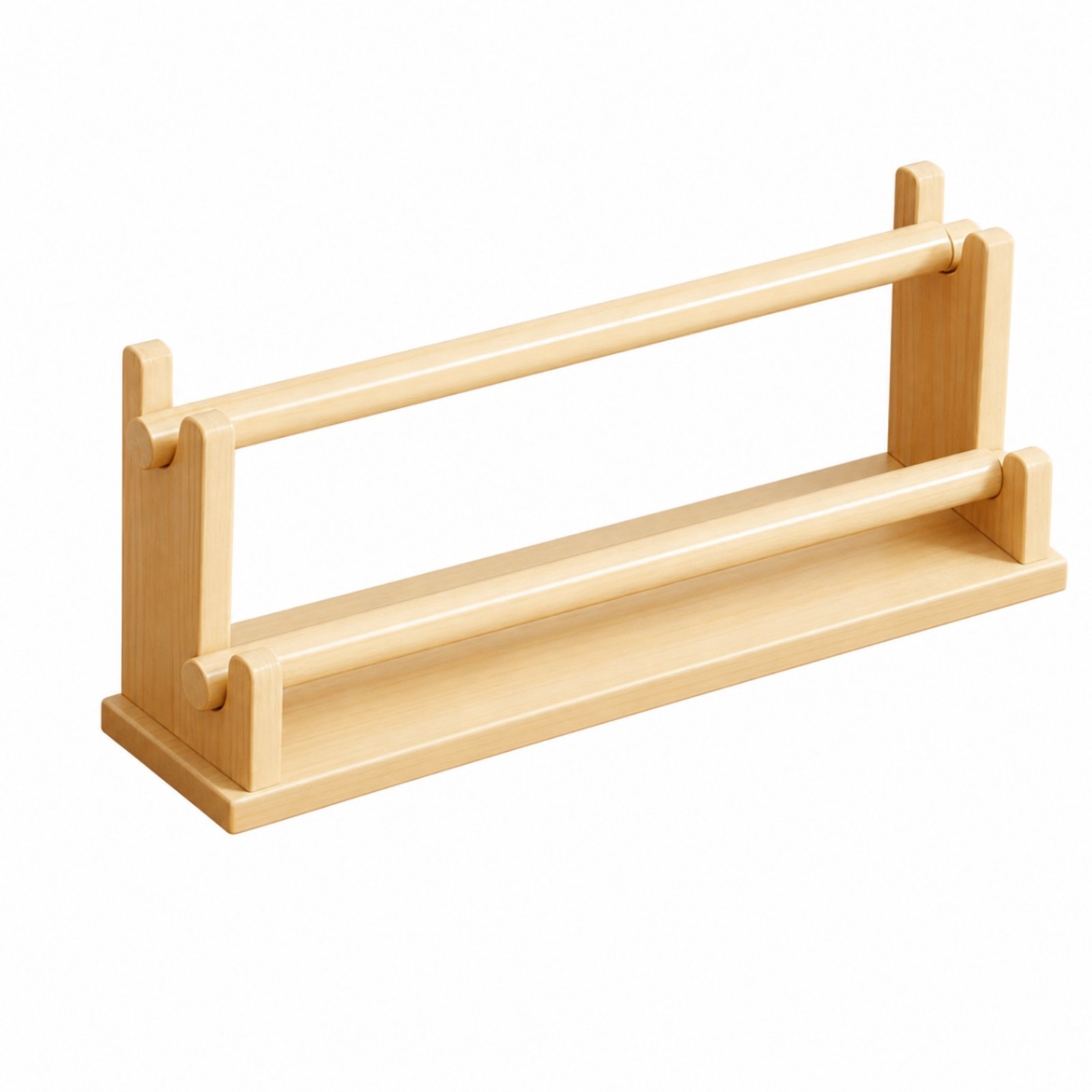 Wooden Bracelet Display Stand – 2-tier