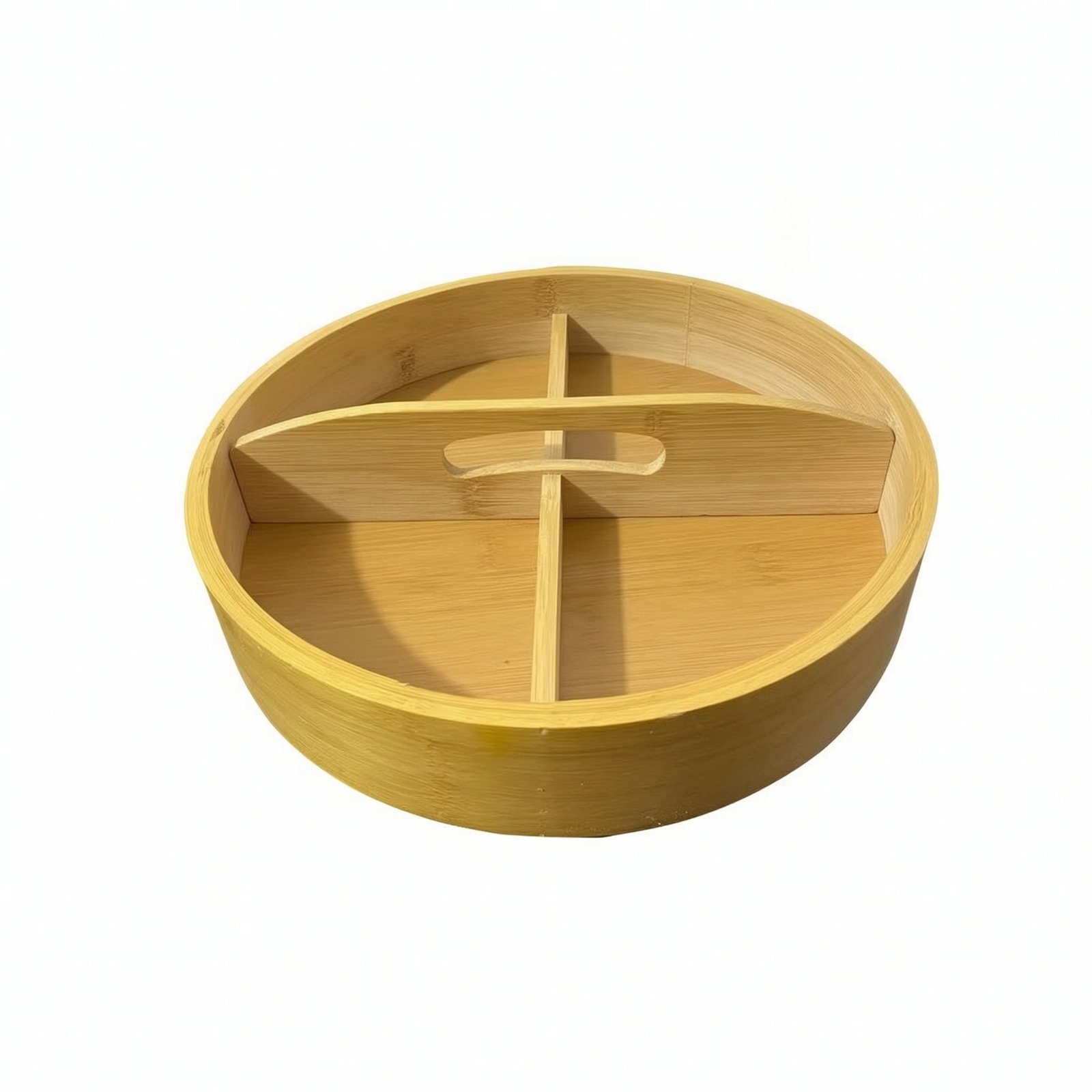 Bamboo Serving Tray with Compartments