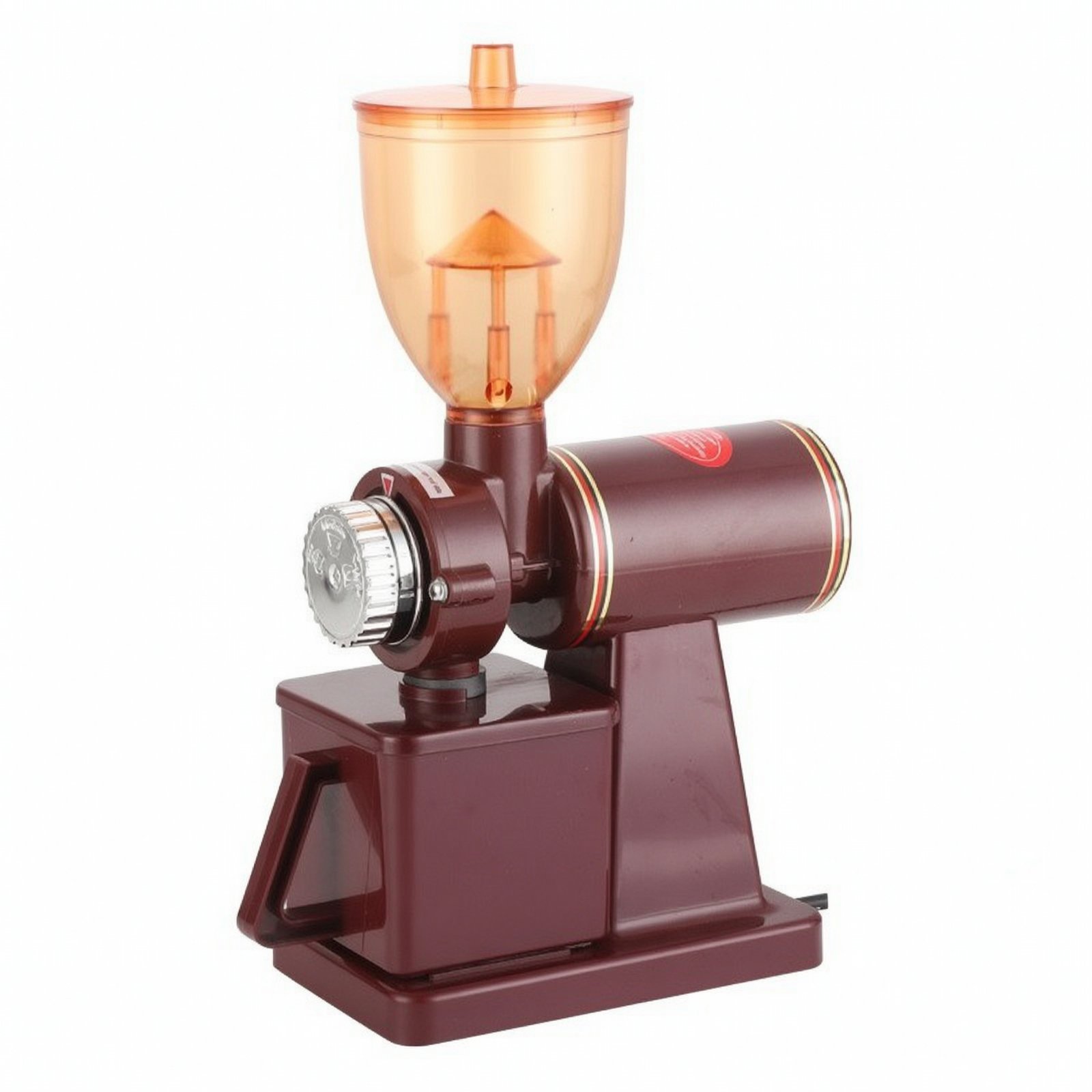 Space-Saving Coffee Bean Grinding Adjustable Dial Control