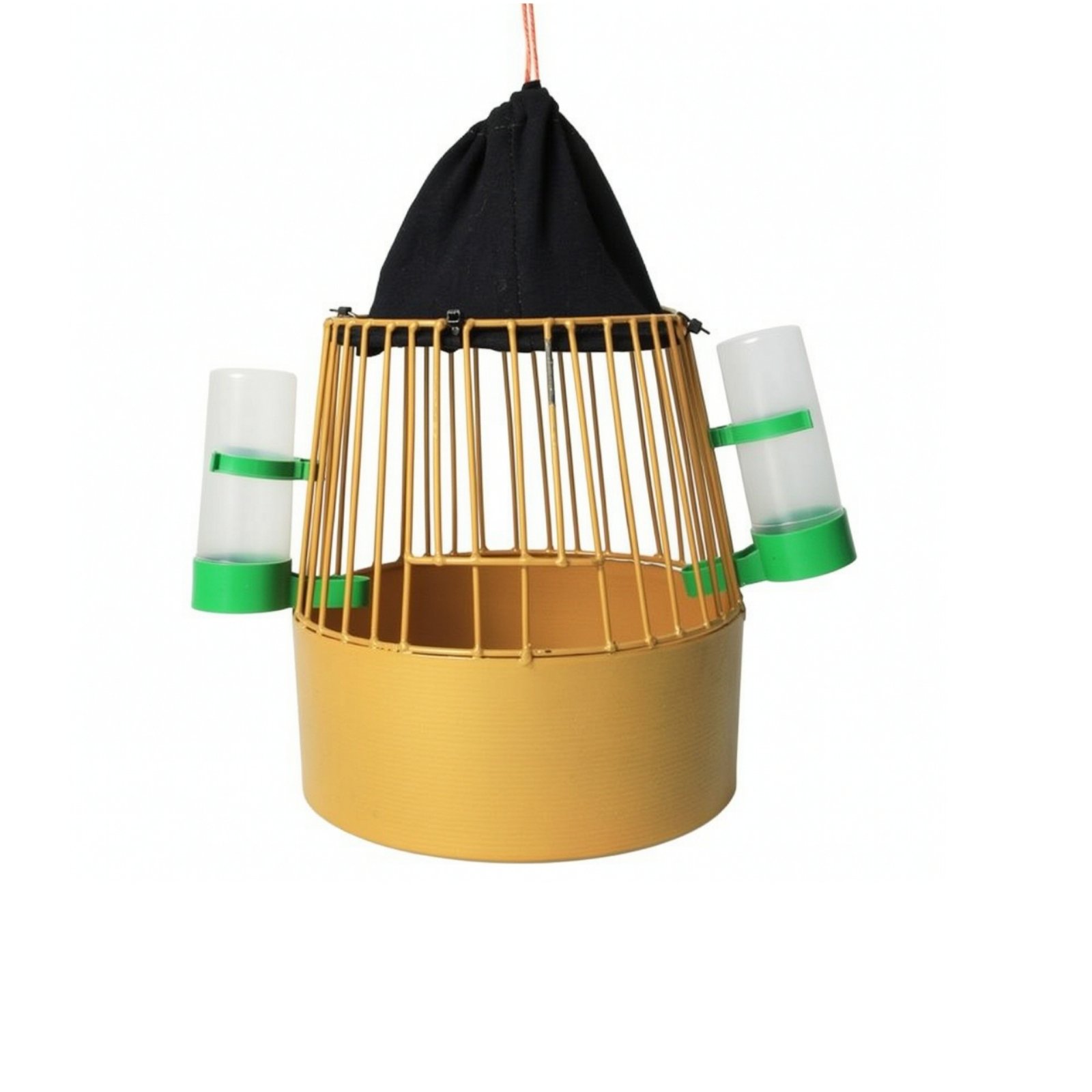 Hanging Bird Cage with Feeders