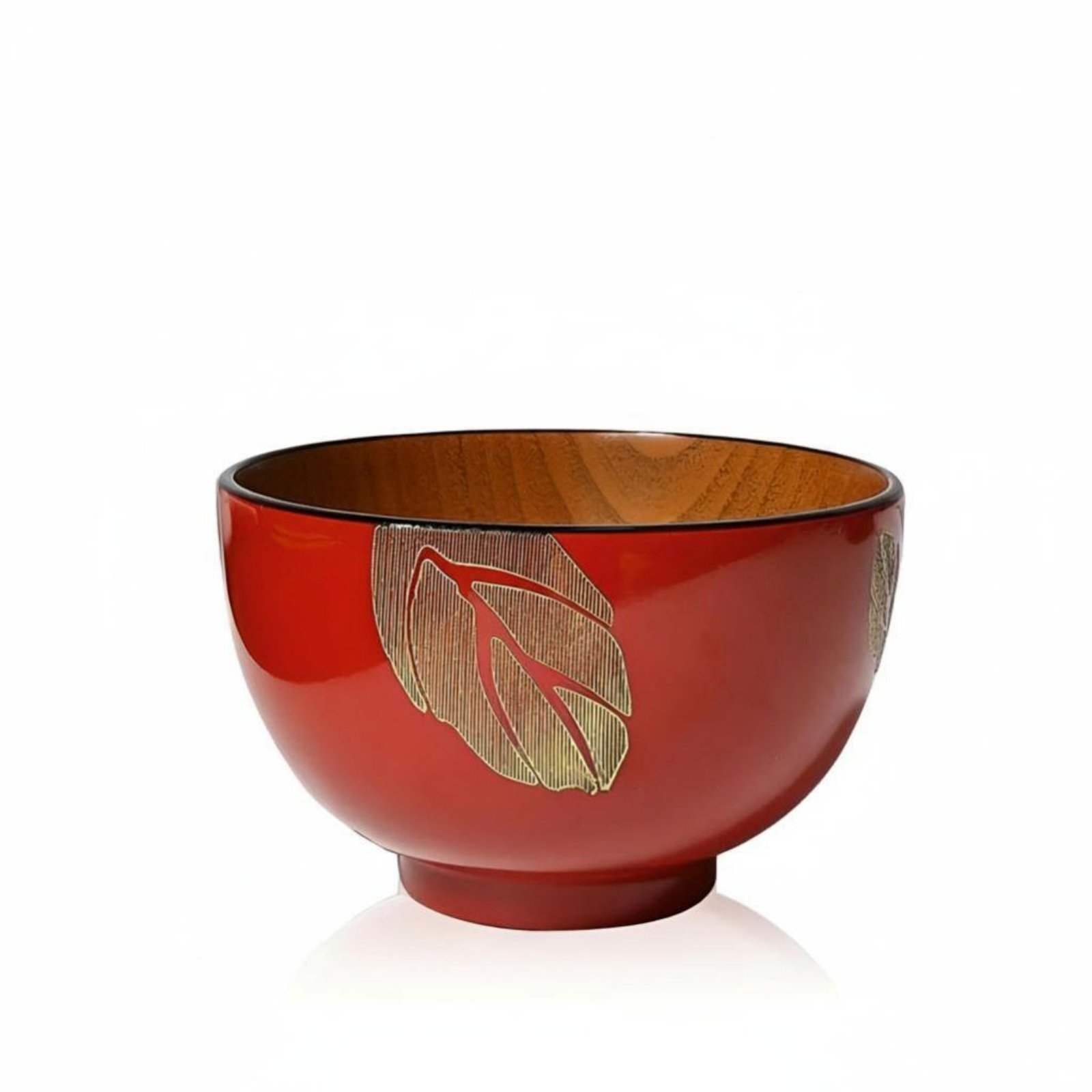 Red Wooden Bowl