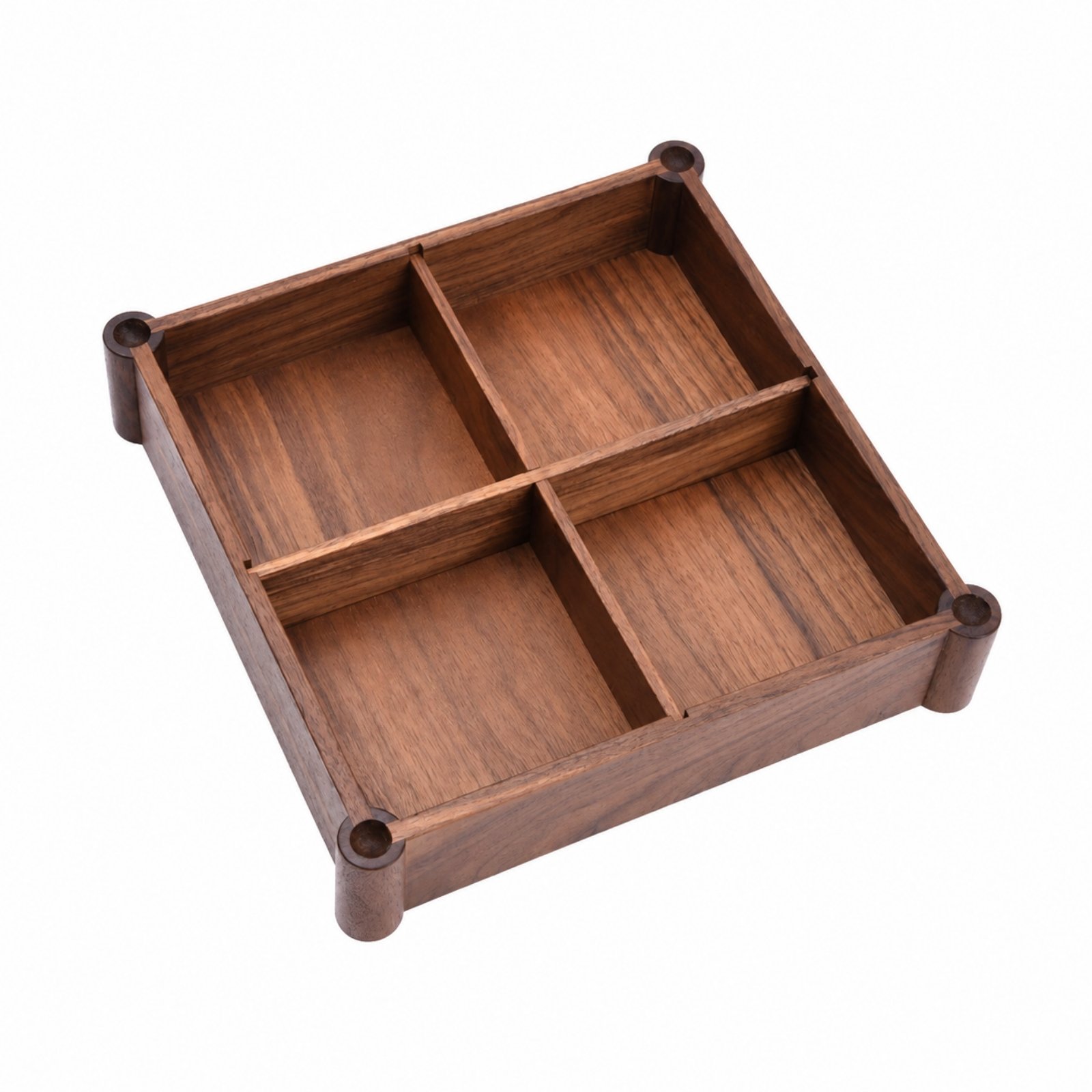 Wooden Divided Fruit Tray