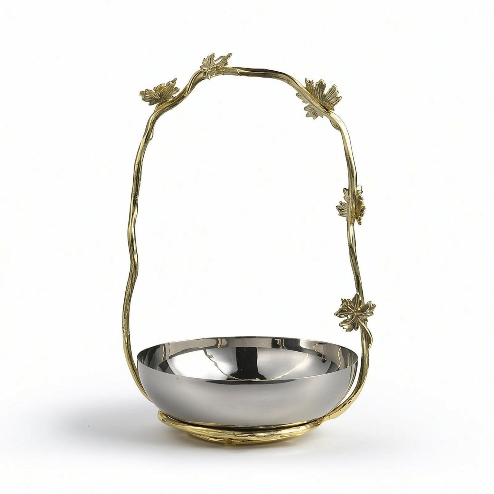 Decorative Bowl with Metal Frame