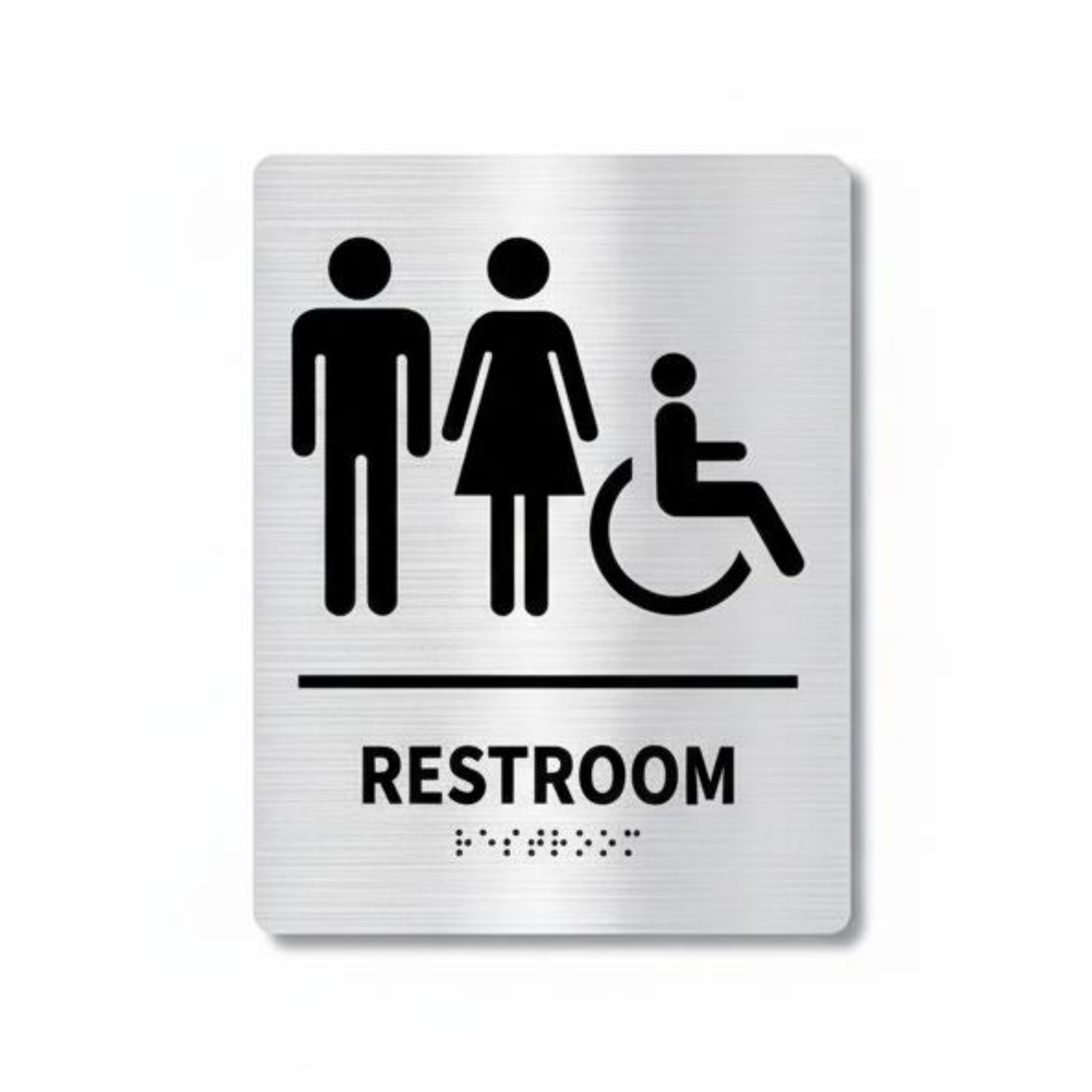 Braille Restroom Sign