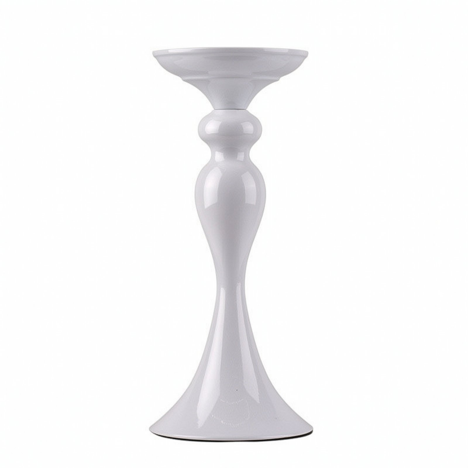 Pedestal Candle Holder Mirrored Finish