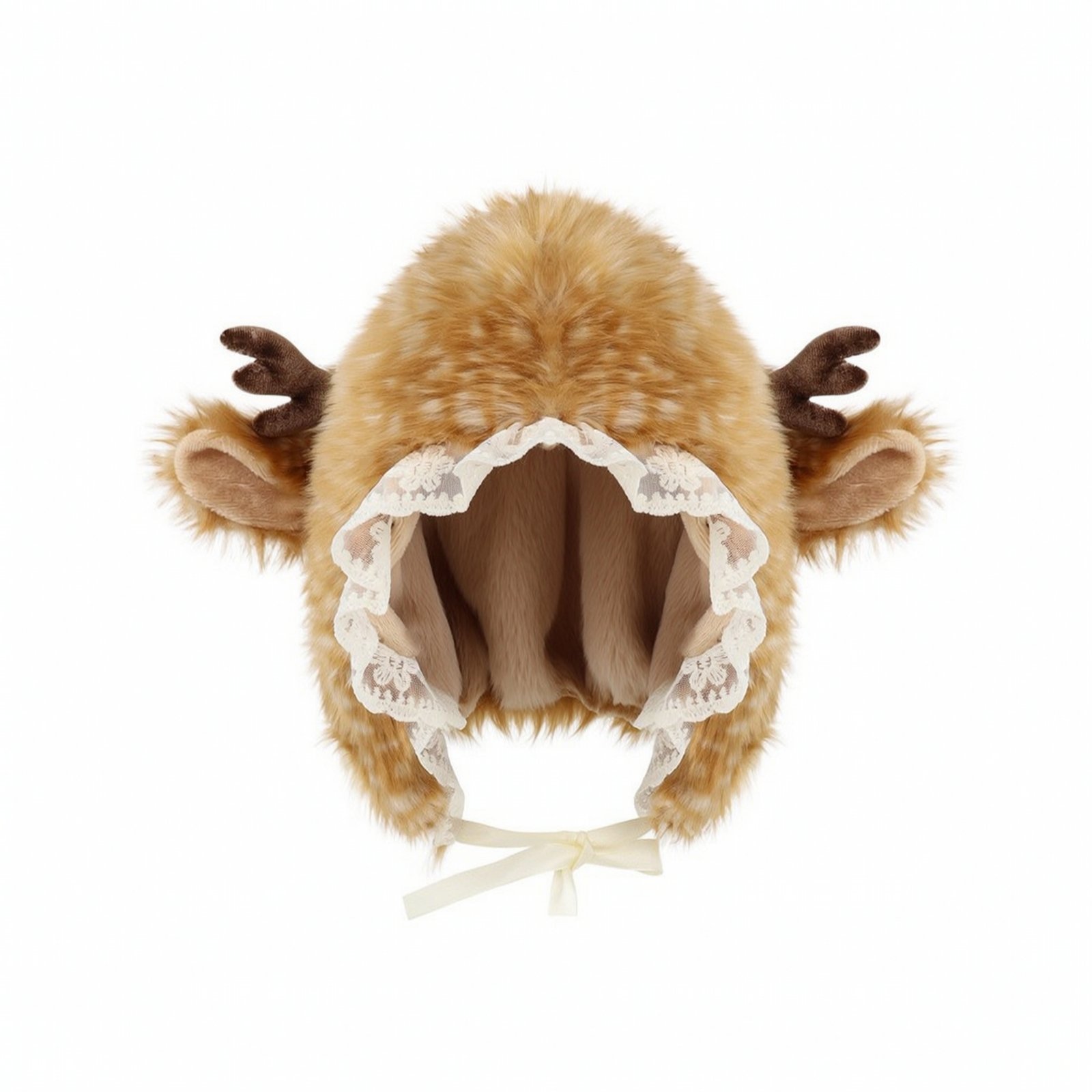 Deer Branch Beanie with Ear Flaps