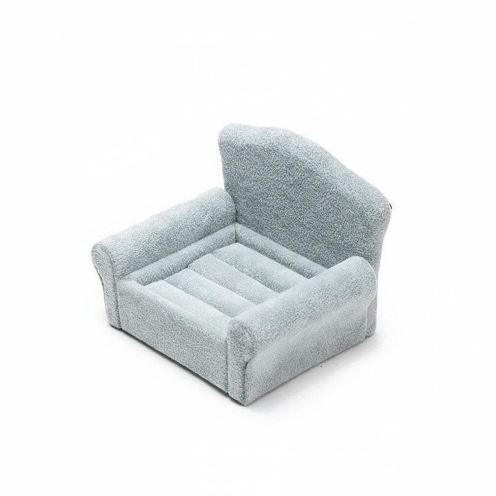 Sofa Jewelry Box – Silver Gray, Short