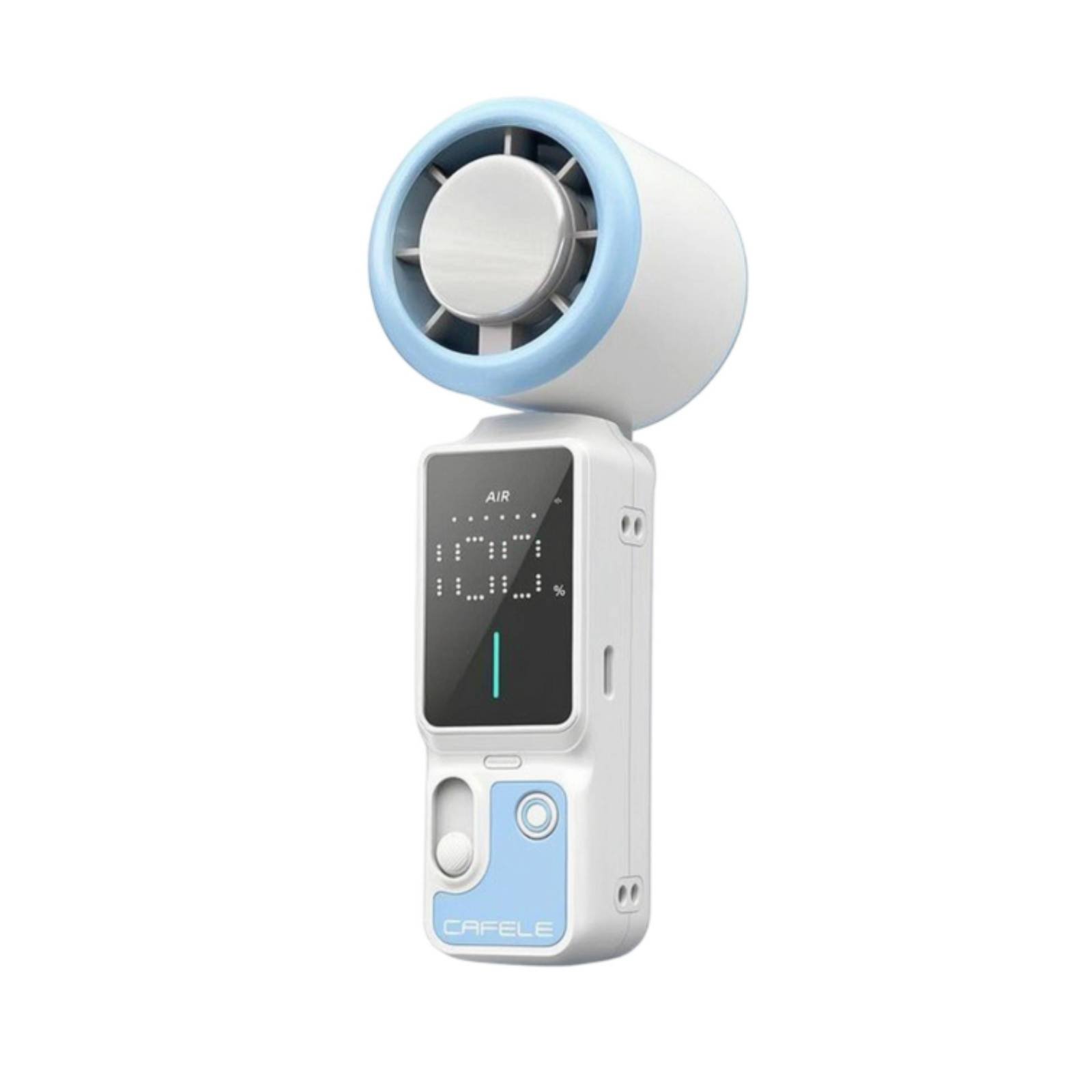 Foldable Handheld Fan – White Blue