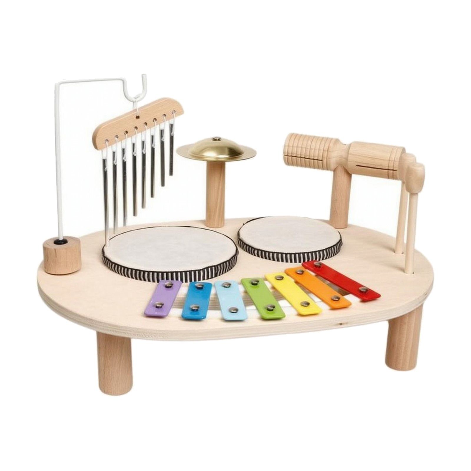 Wooden Xylophone Drum Set