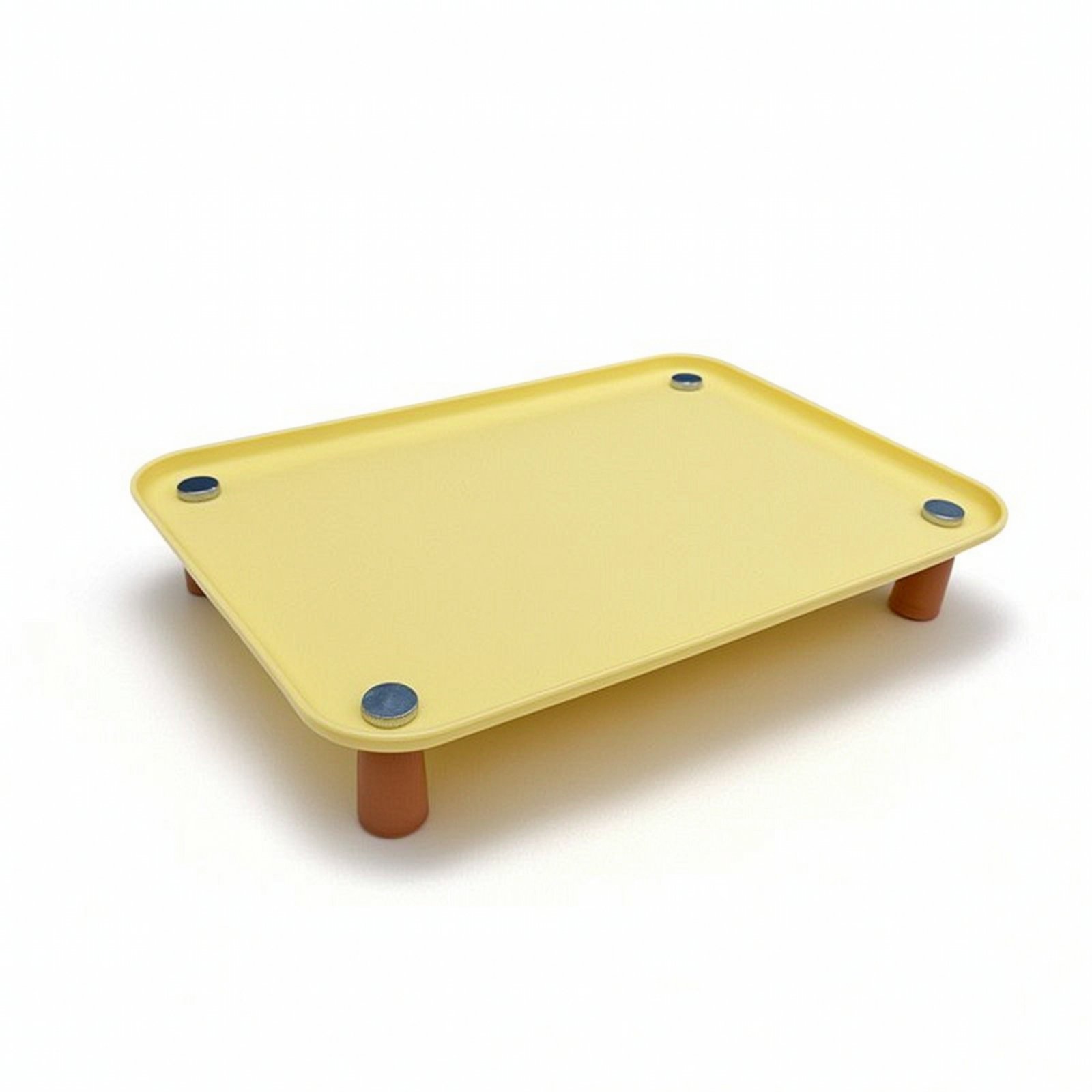 Elevated Pet Feeding Tray – Cream Yellow