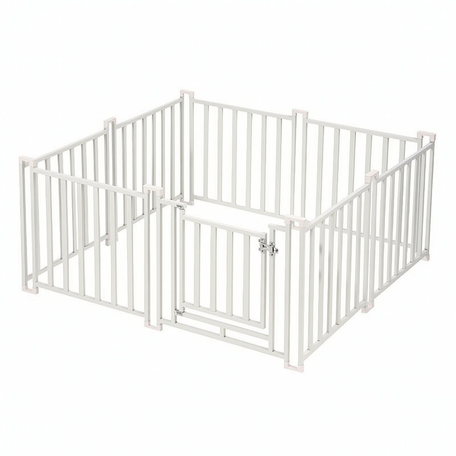 8 Pieces Dog Playpen with Gate
