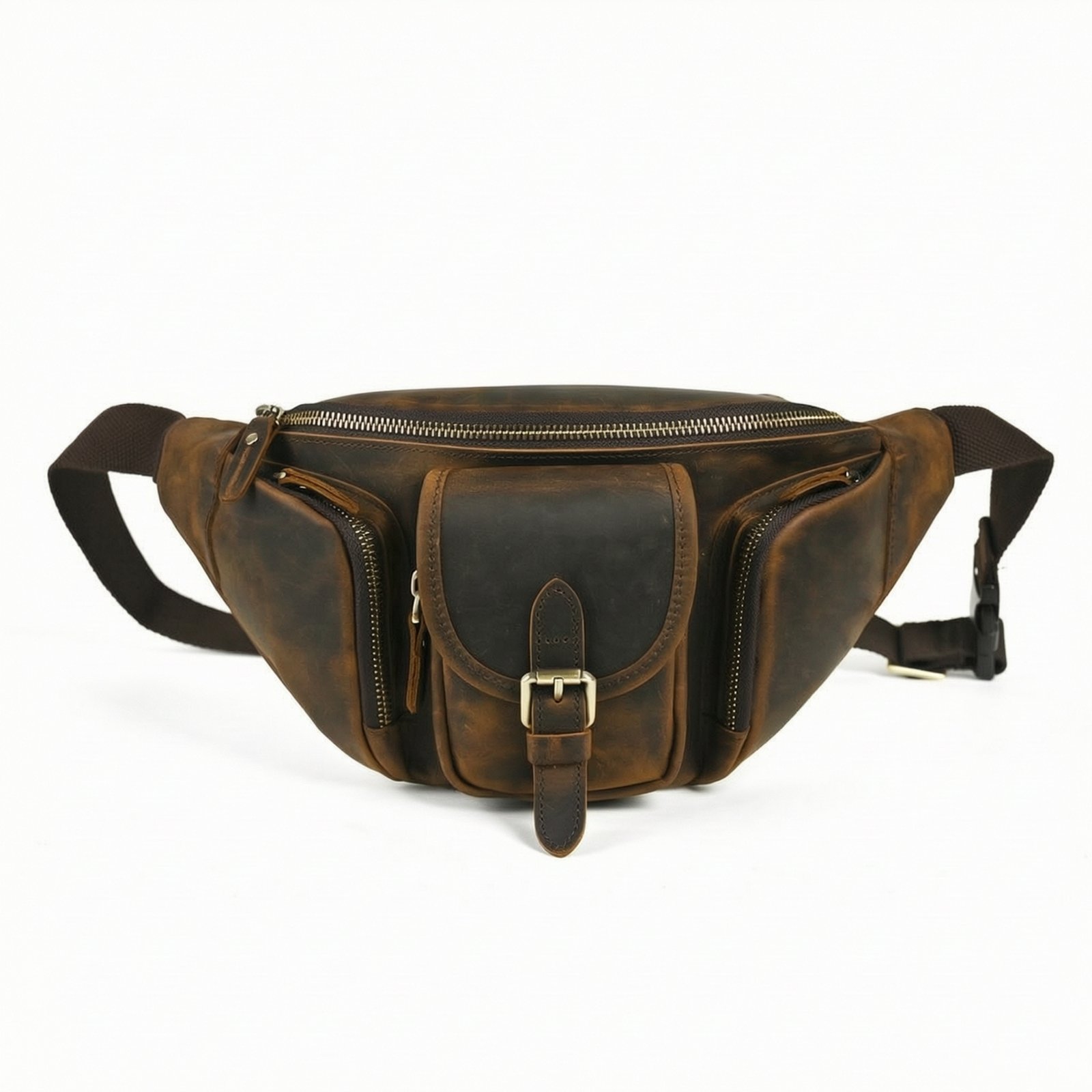 Leather Crossbody Waist Bag
