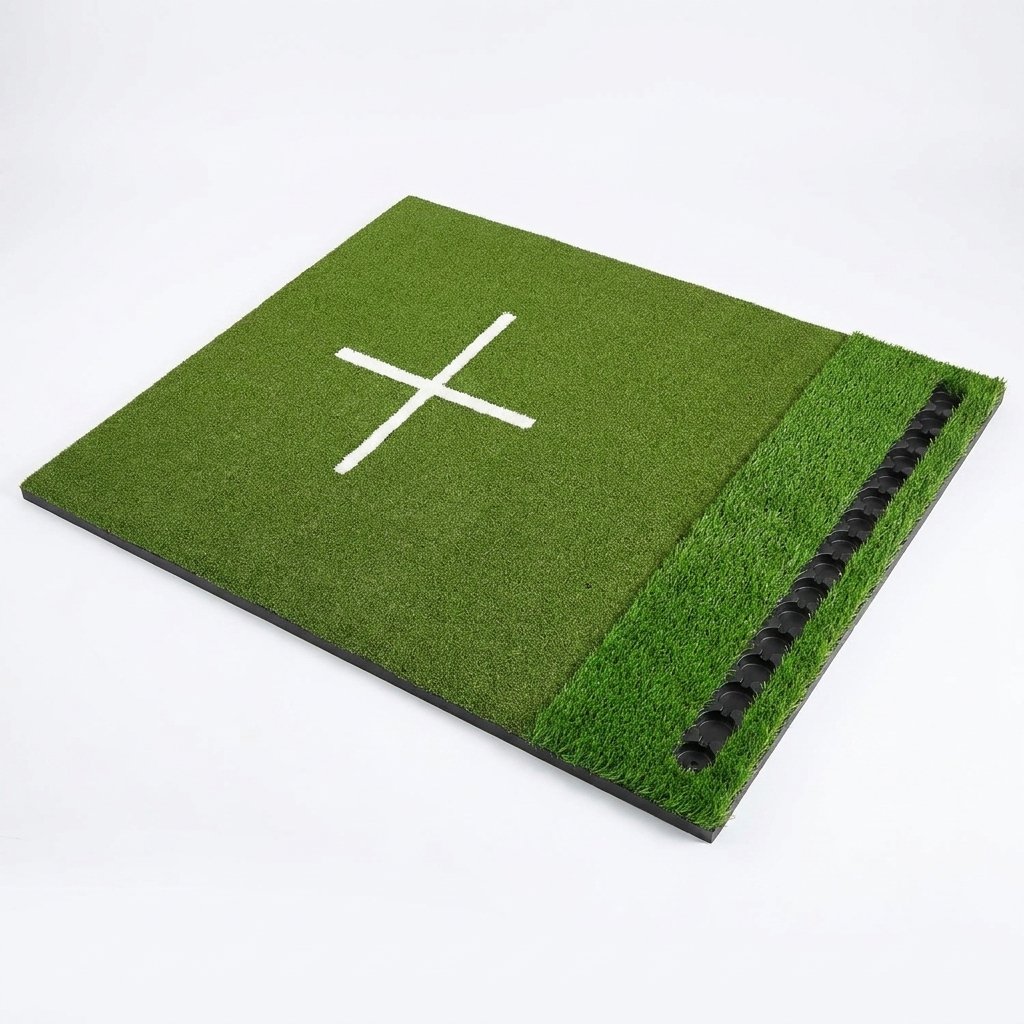 Golf Hitting Mat with Ball Tray