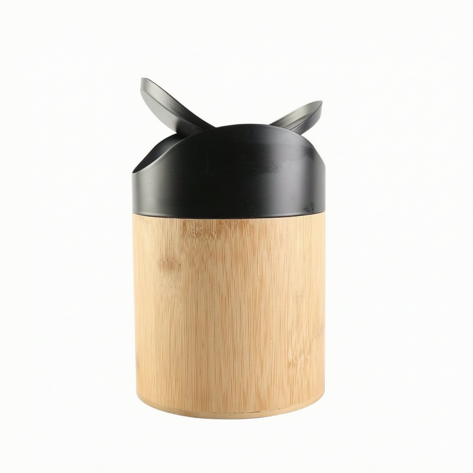 Cylindrical Desktop Trash Bin