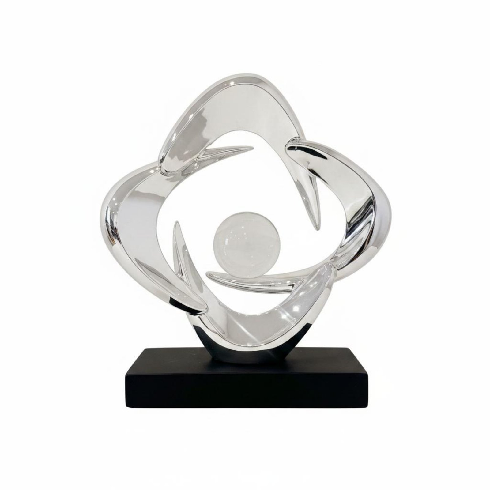 Abstract Resin Desk Sculpture