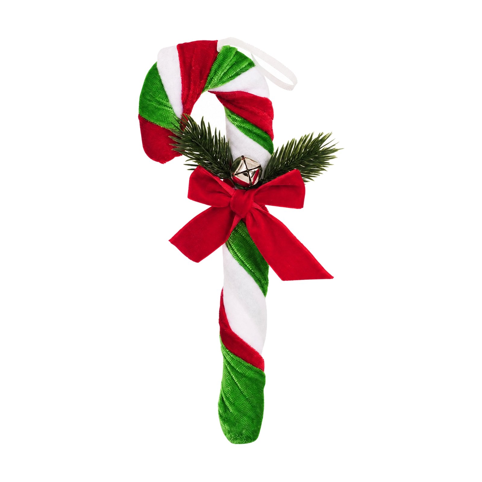 Velvet Candy Cane Ornament