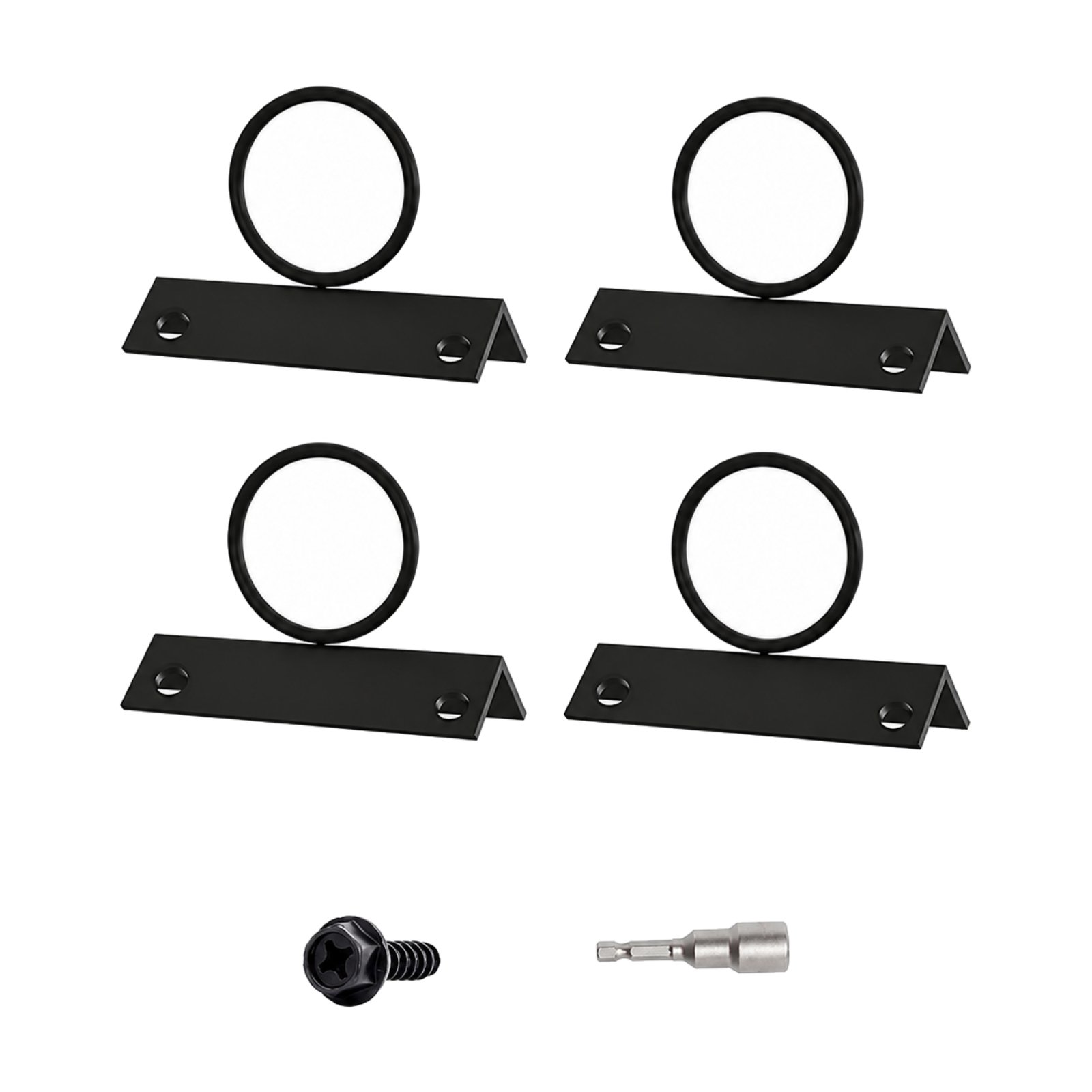 4 Pieces Right Rope Support Bracket Coated Stainless Steel