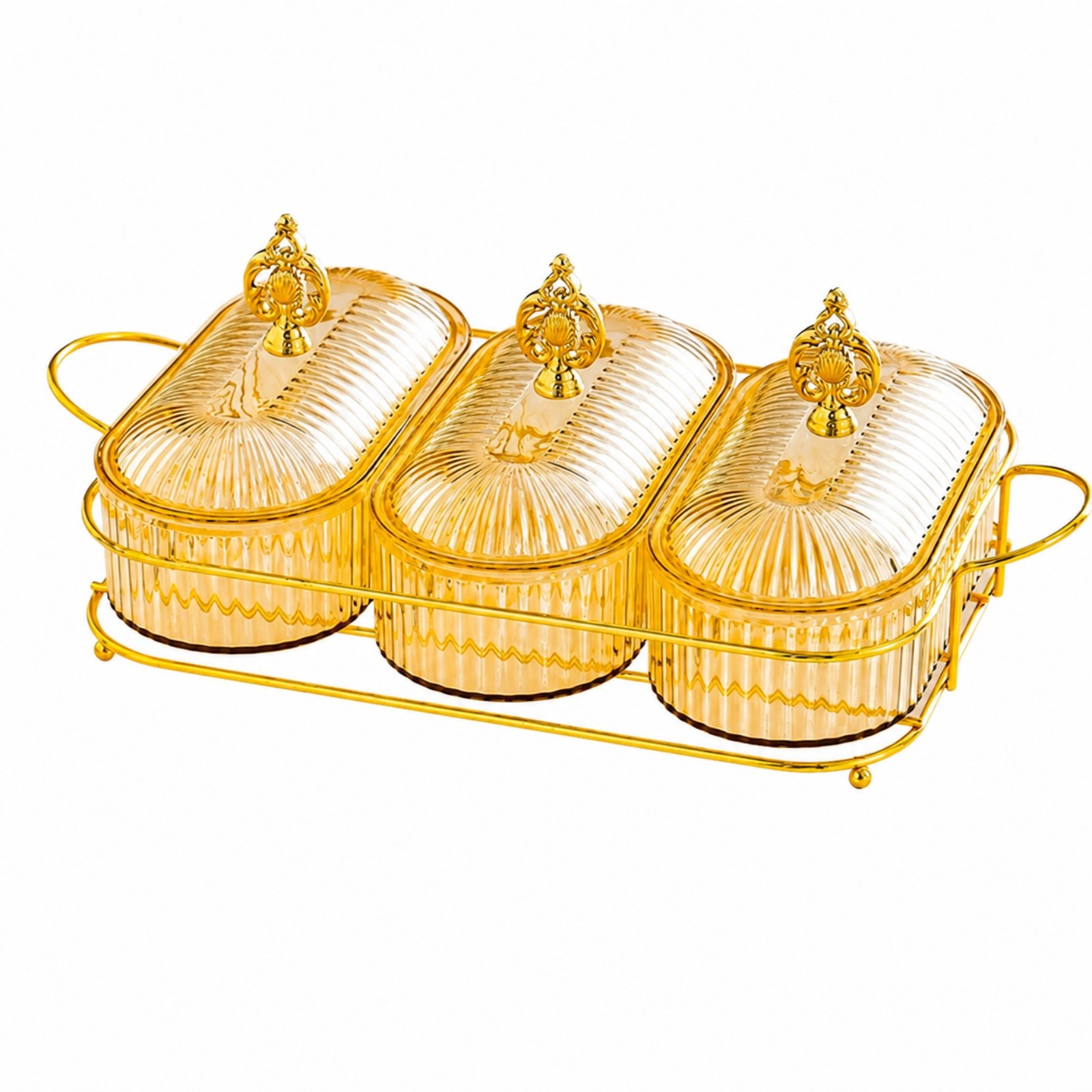 Covered Snack Tray with Lids