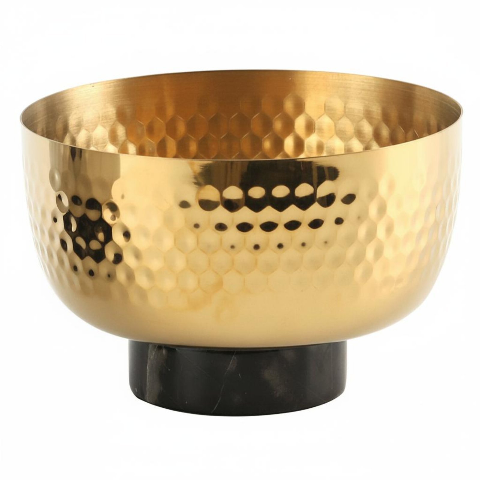Hammered Metal Centerpiece Bowl
