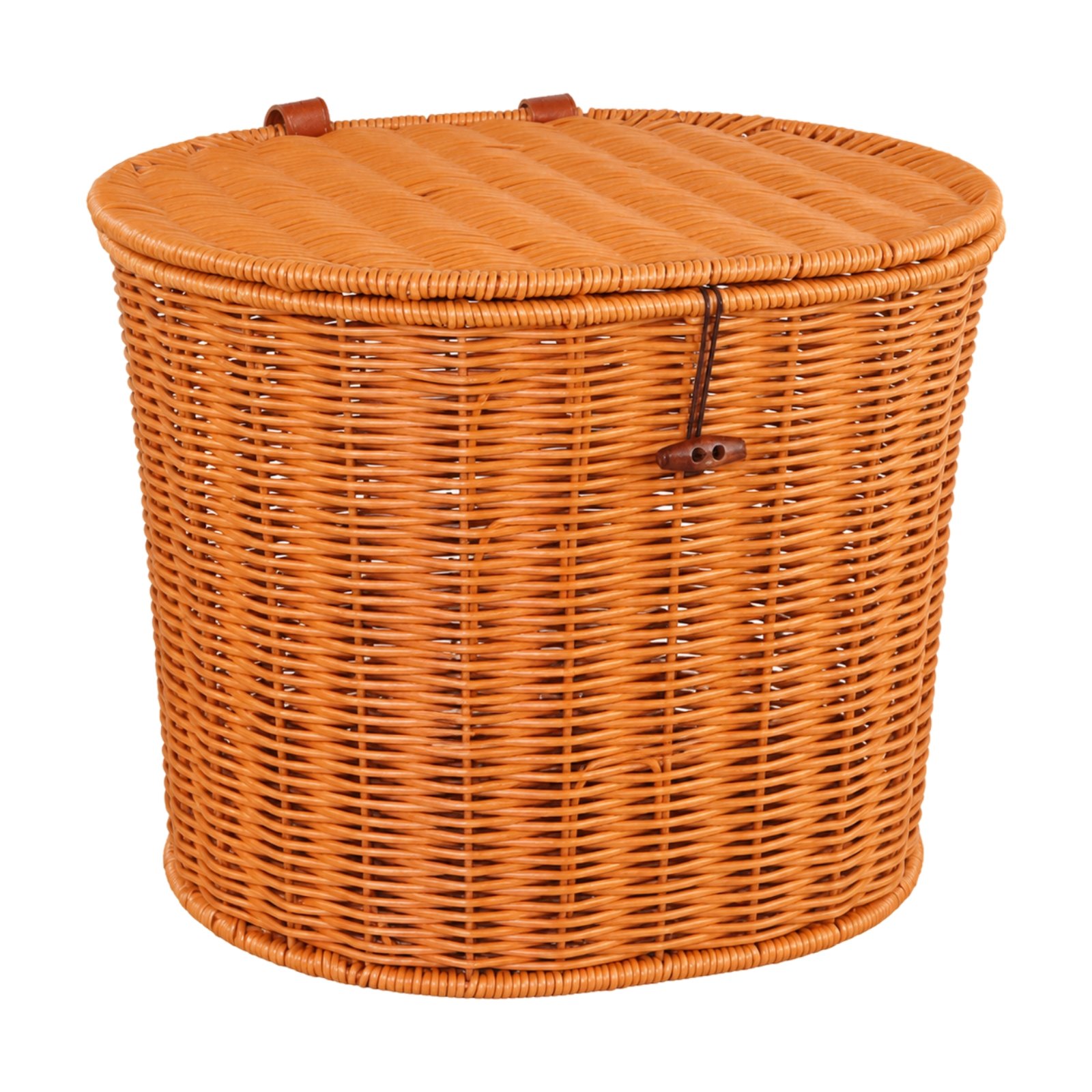 Imitation Rattan Rear Bike Basket