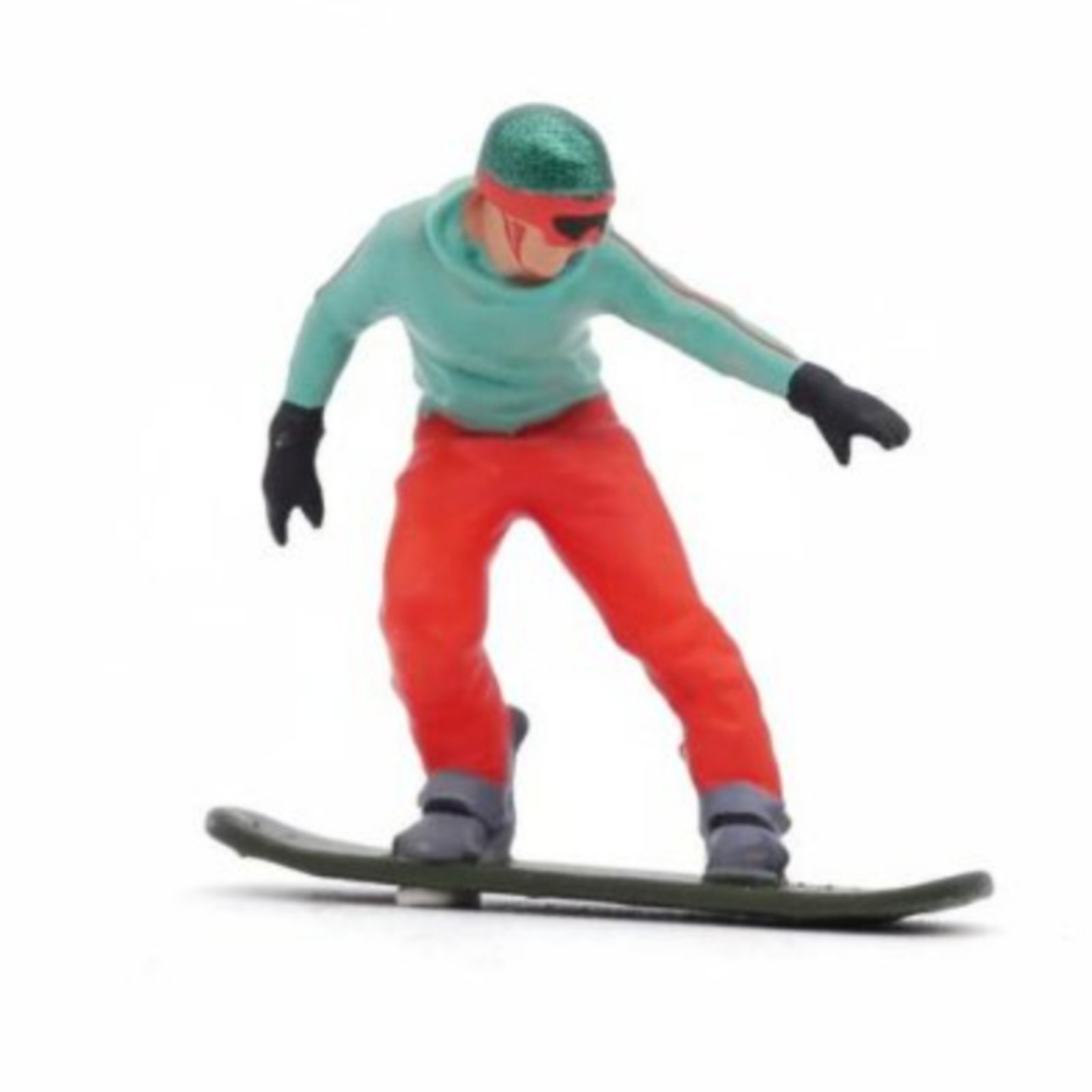 1:87 Scale Skier Figure