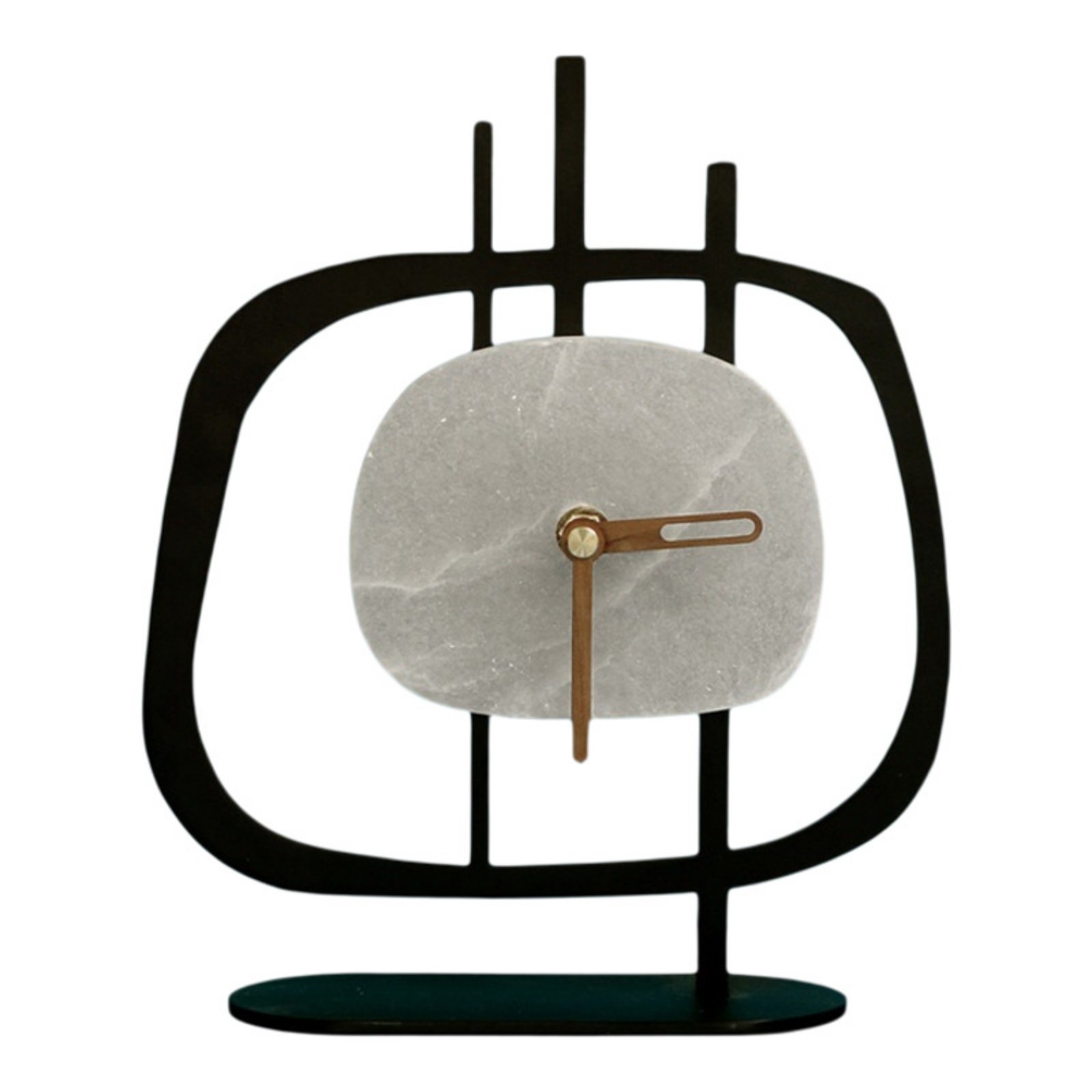 Metal Frame Table Clock