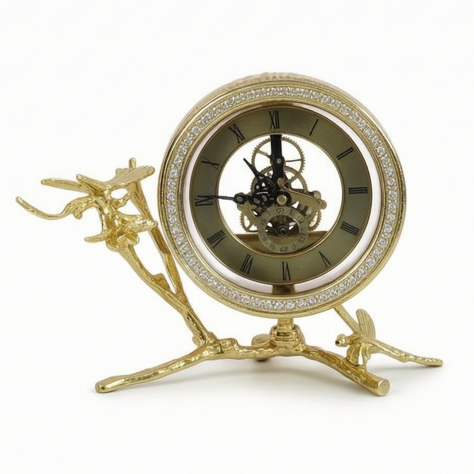 Gold Finish Decorative Clock